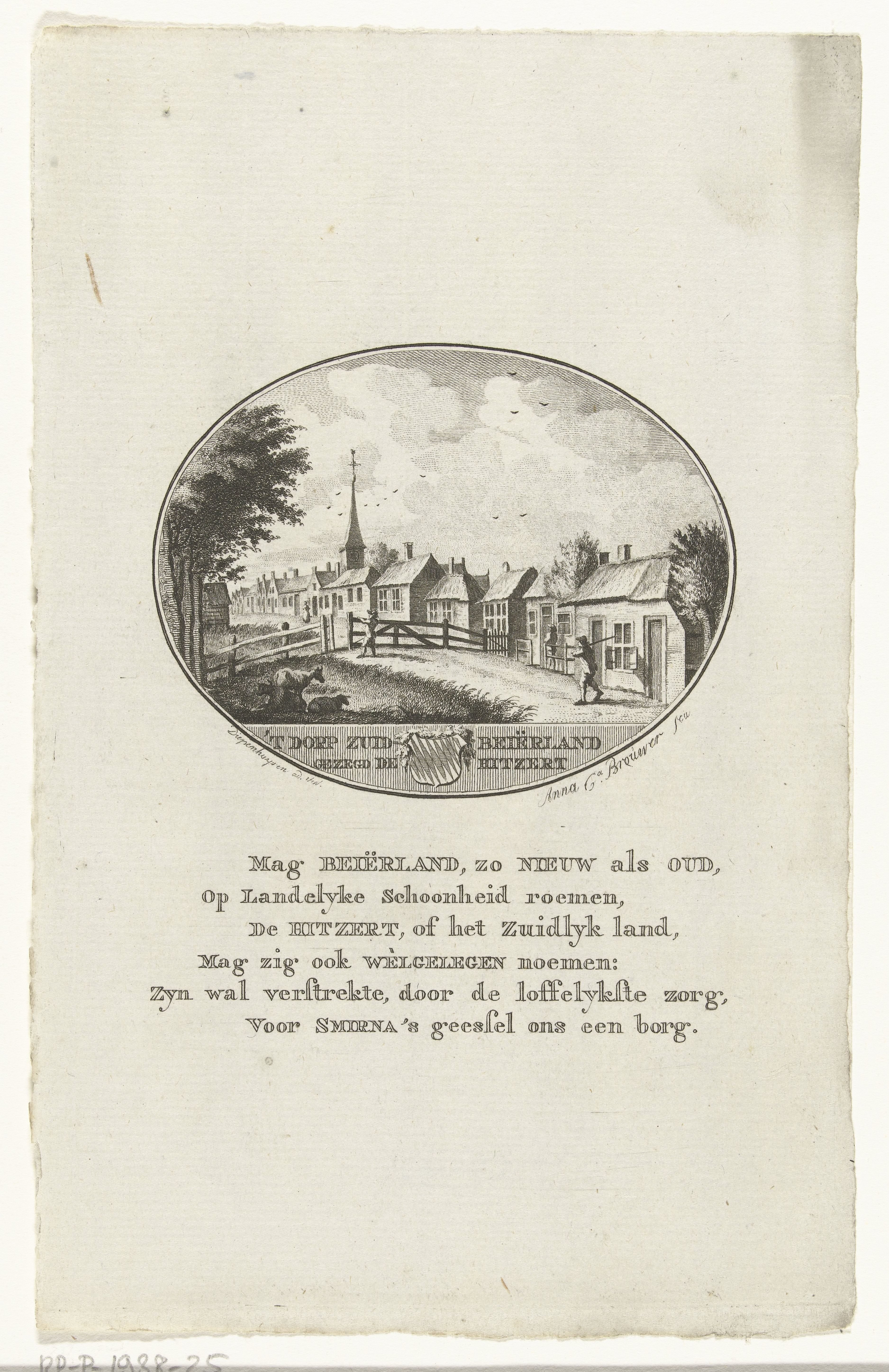 Gezicht op het dorp Zuid-Beijerland