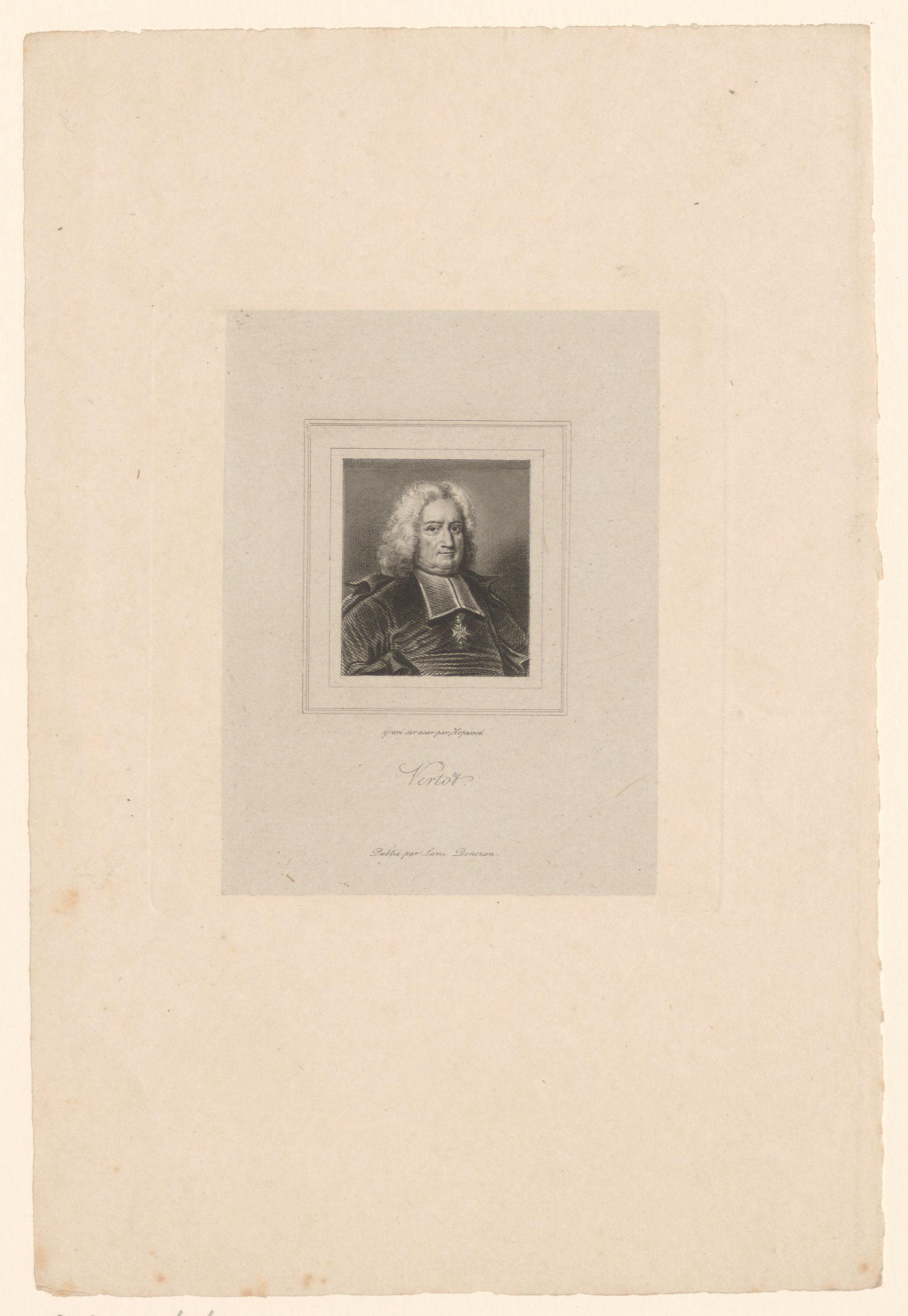 Portret van René Aubert de Vertot
