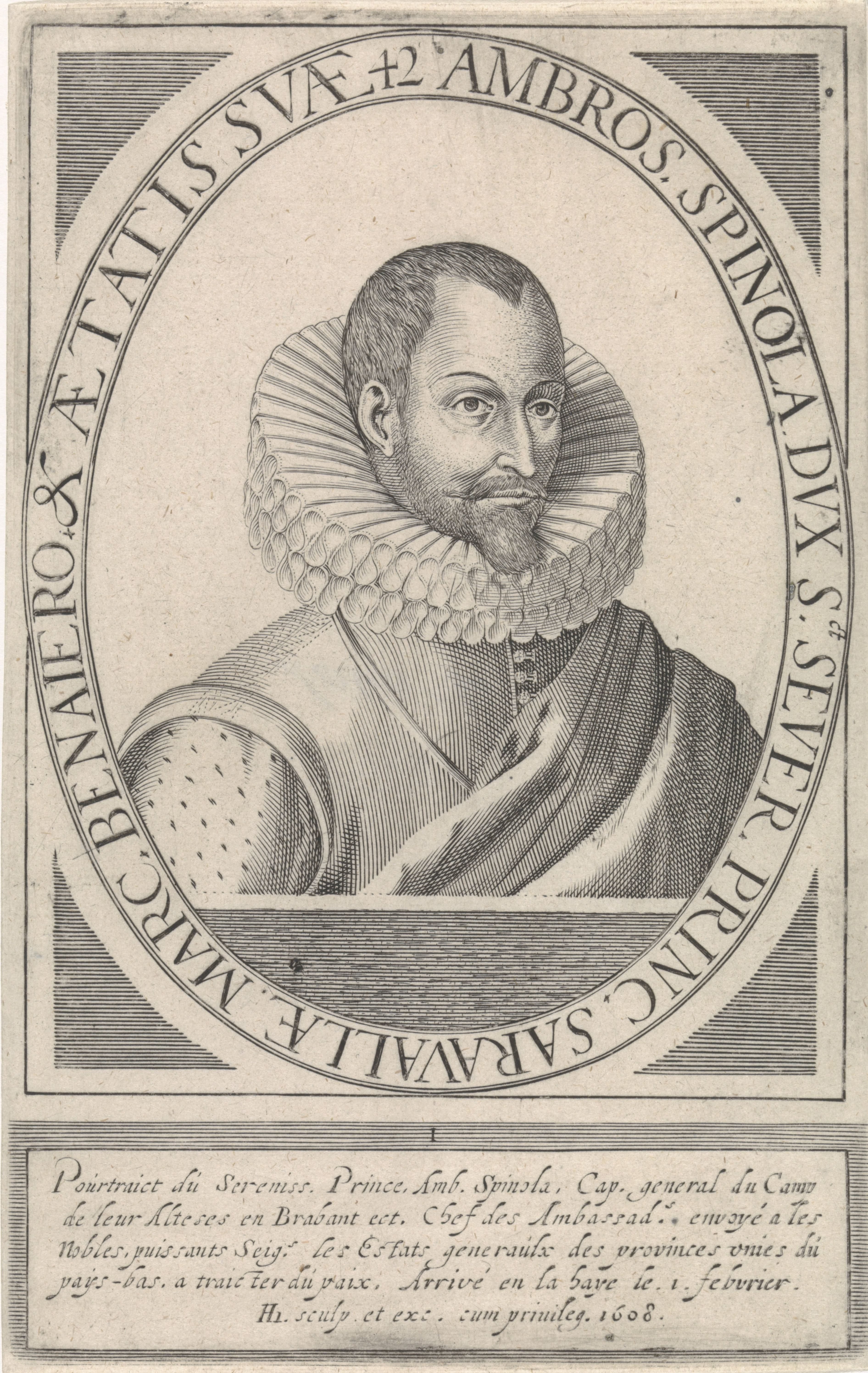 Portret van Ambrogio Spinola, markies de los Balbases