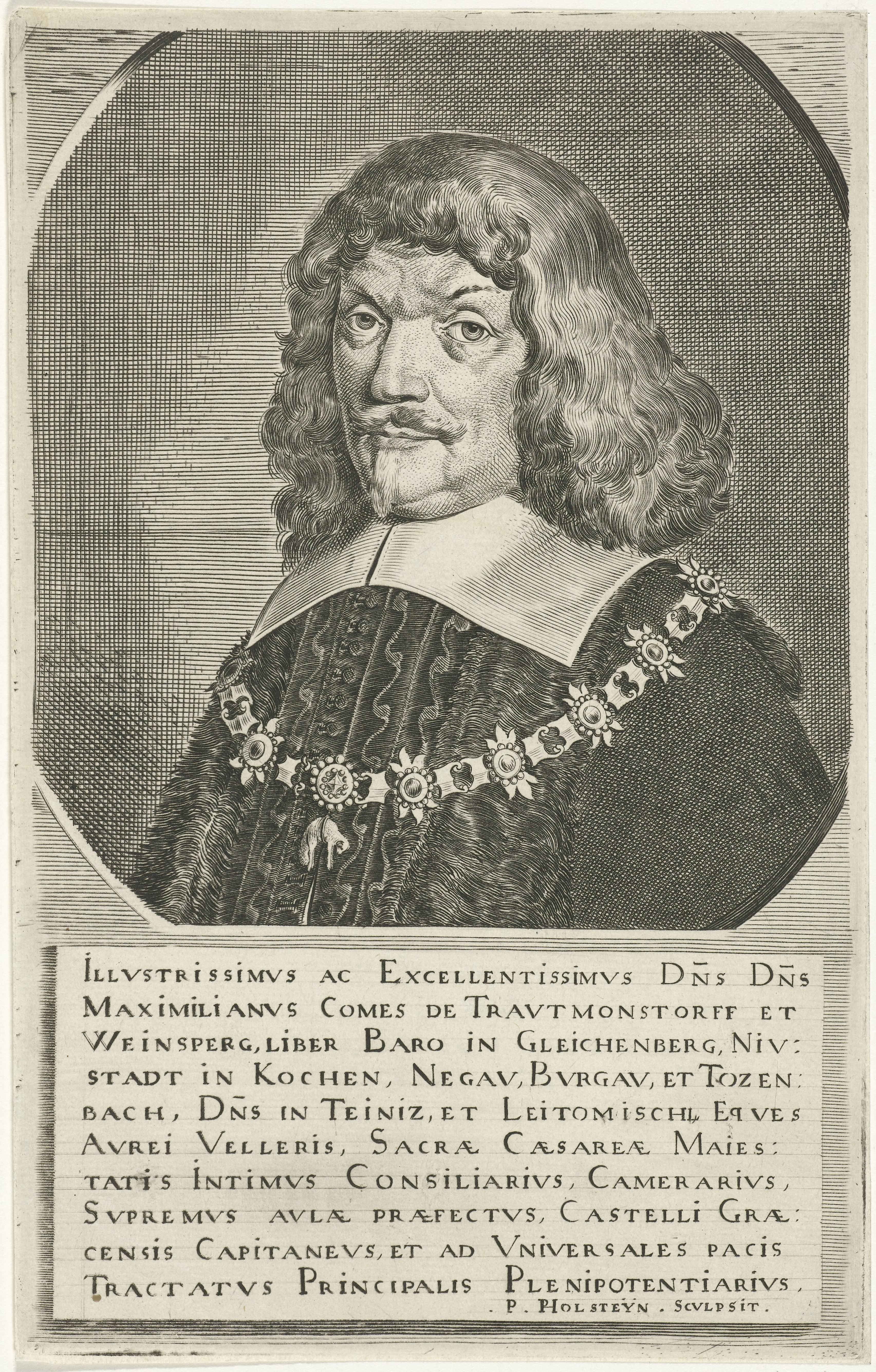 Portret van Maximiliaan, graaf van Trauttmansdorff