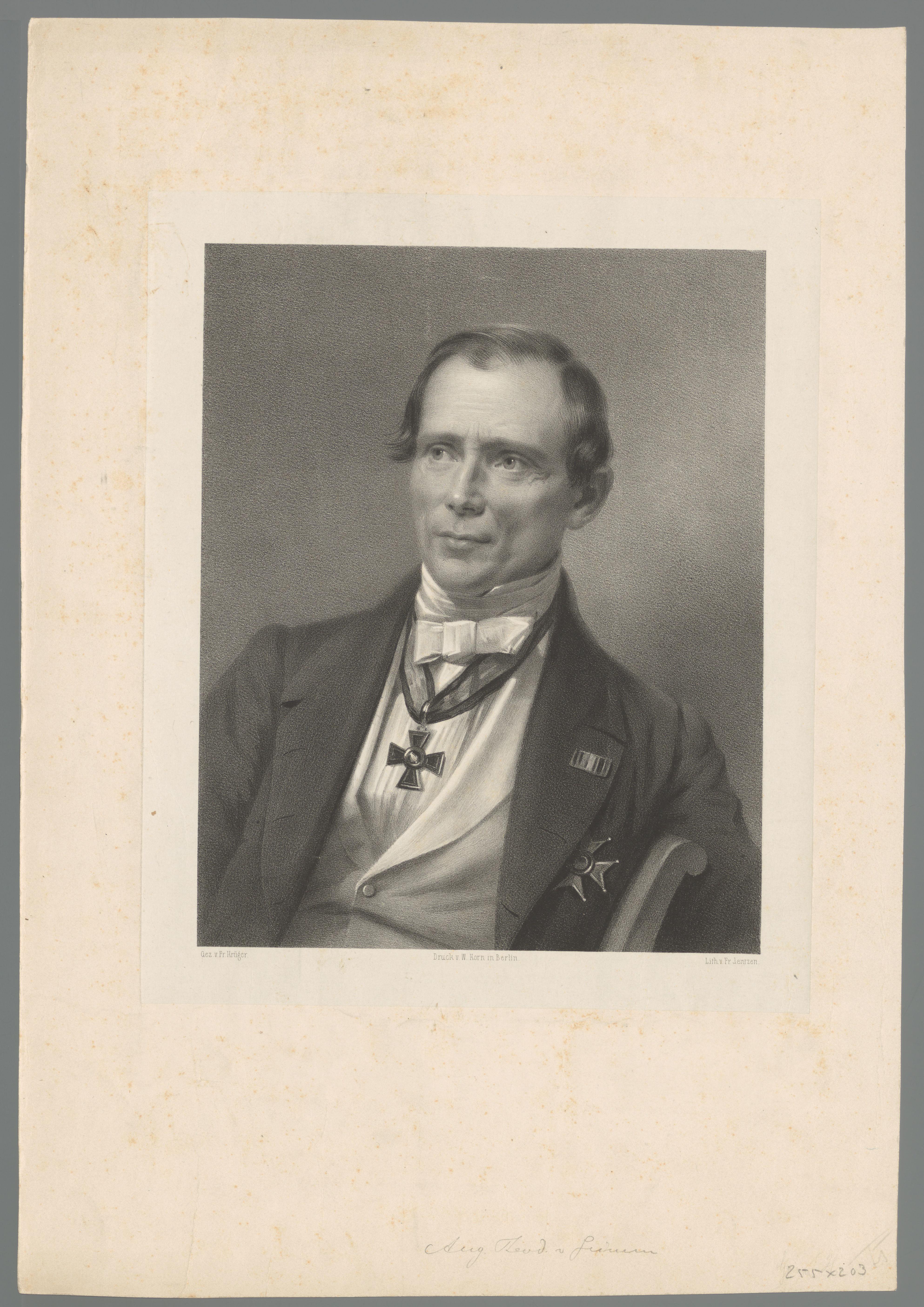 Portret van August Theodor Grimm