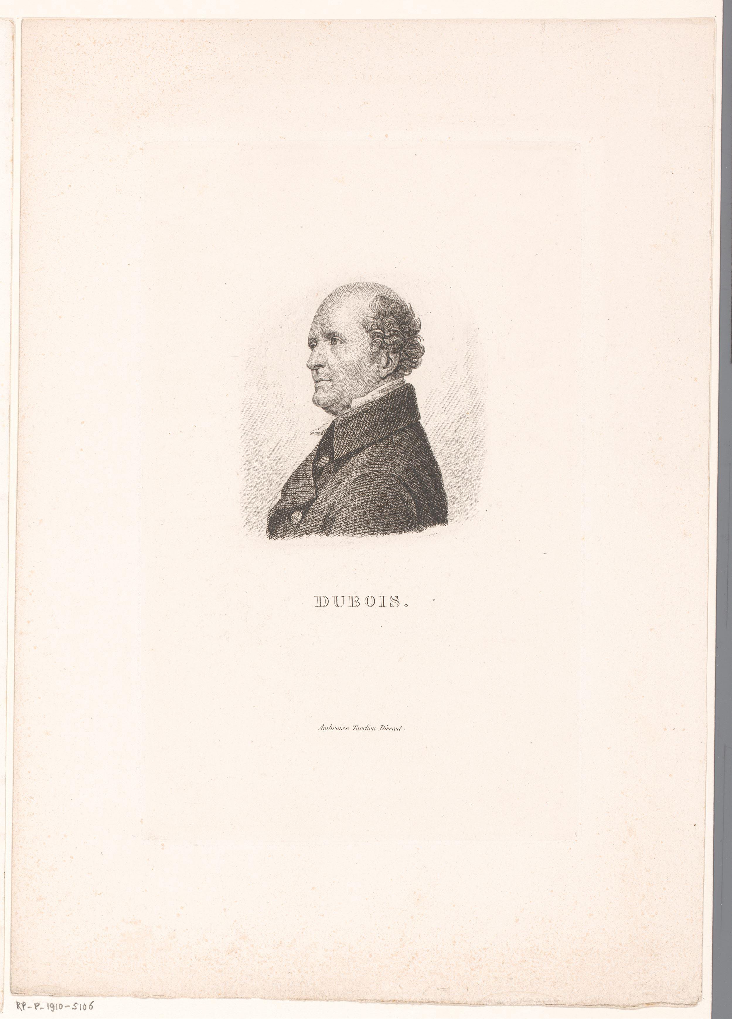 Portret van Antoine Dubois