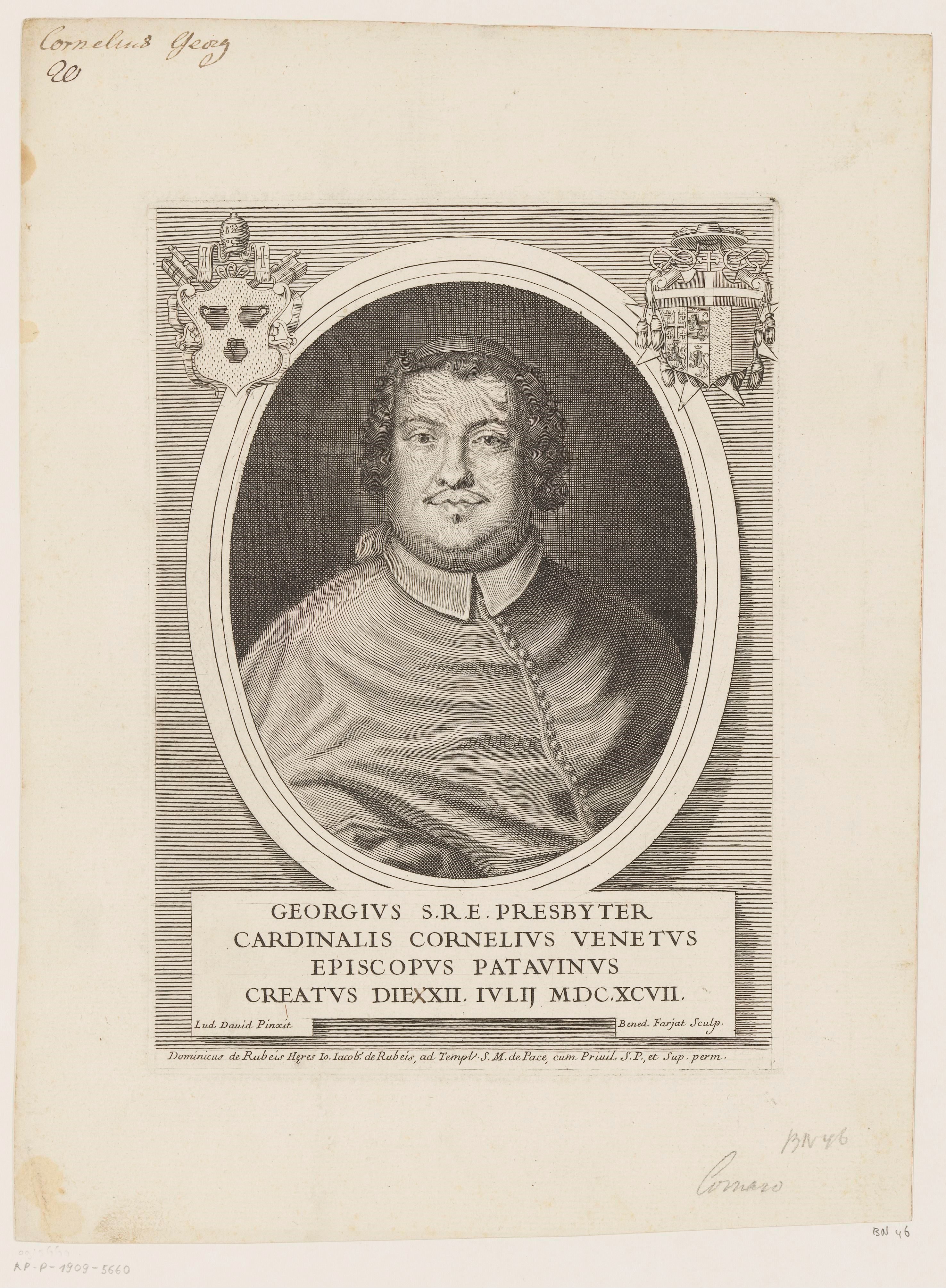 Portret van Cornelius Venetus