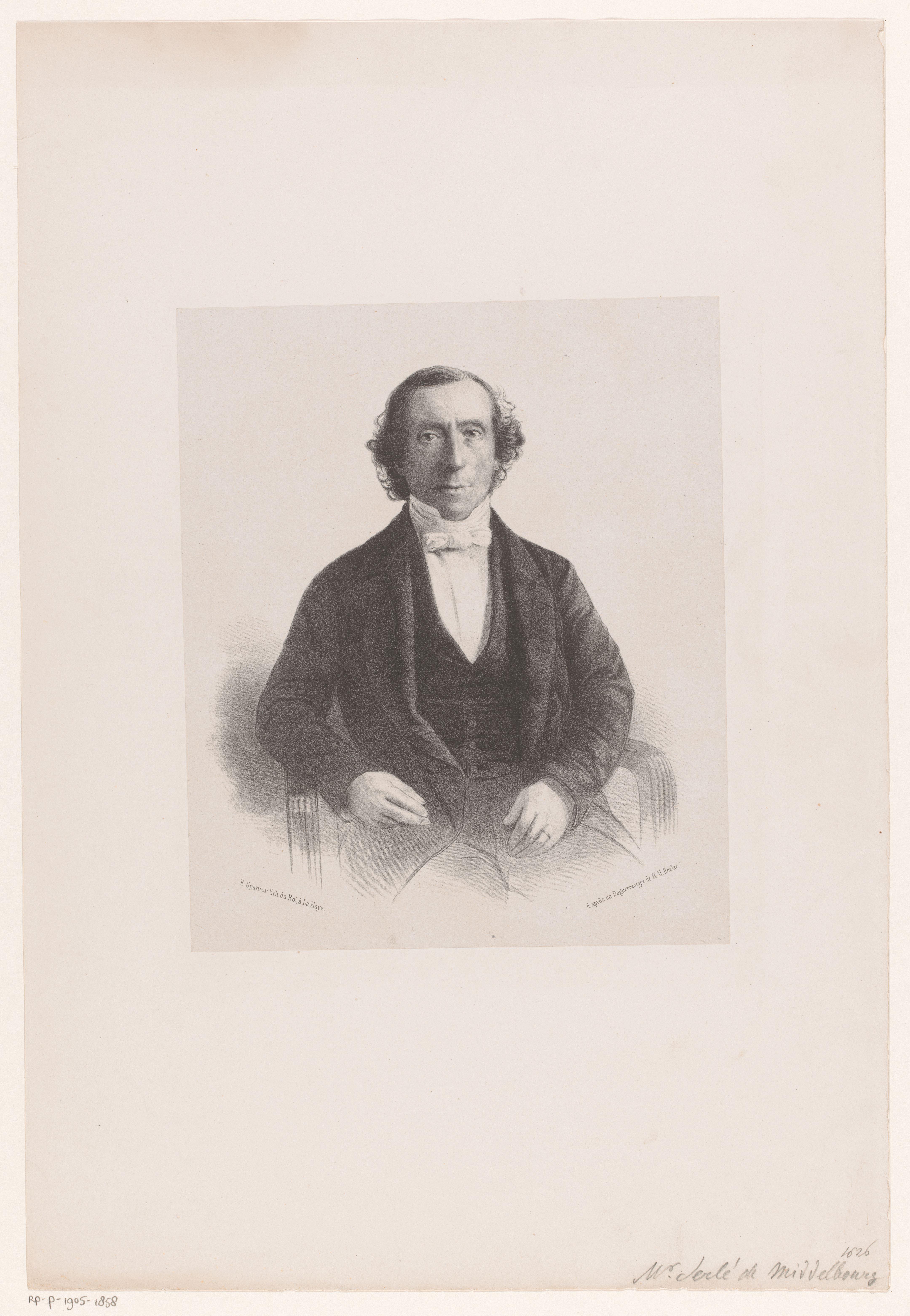 Portret van de heer Serlé Horst