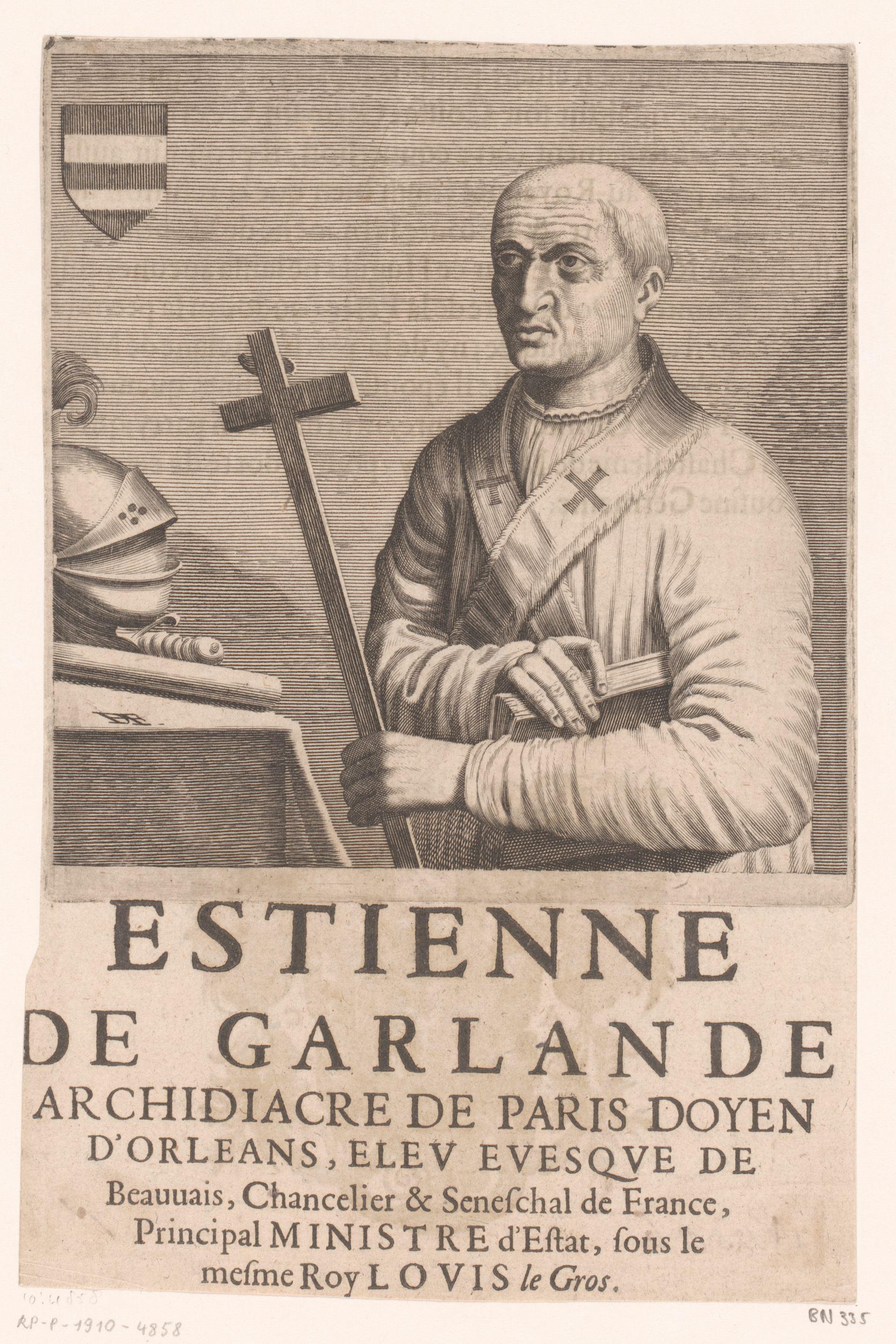 Portret van Étienne de Garlande
