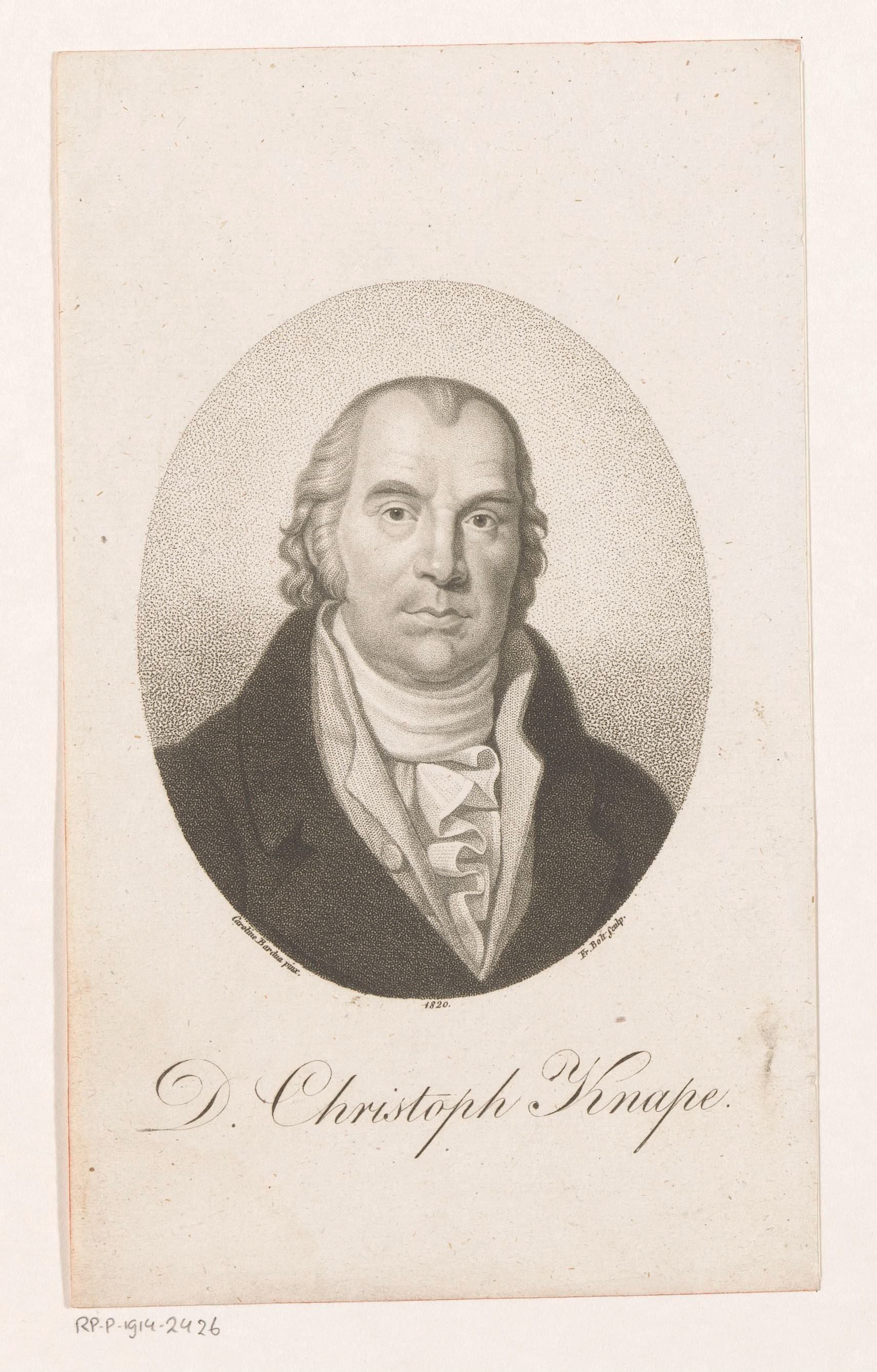 Portret van Christoph Knape