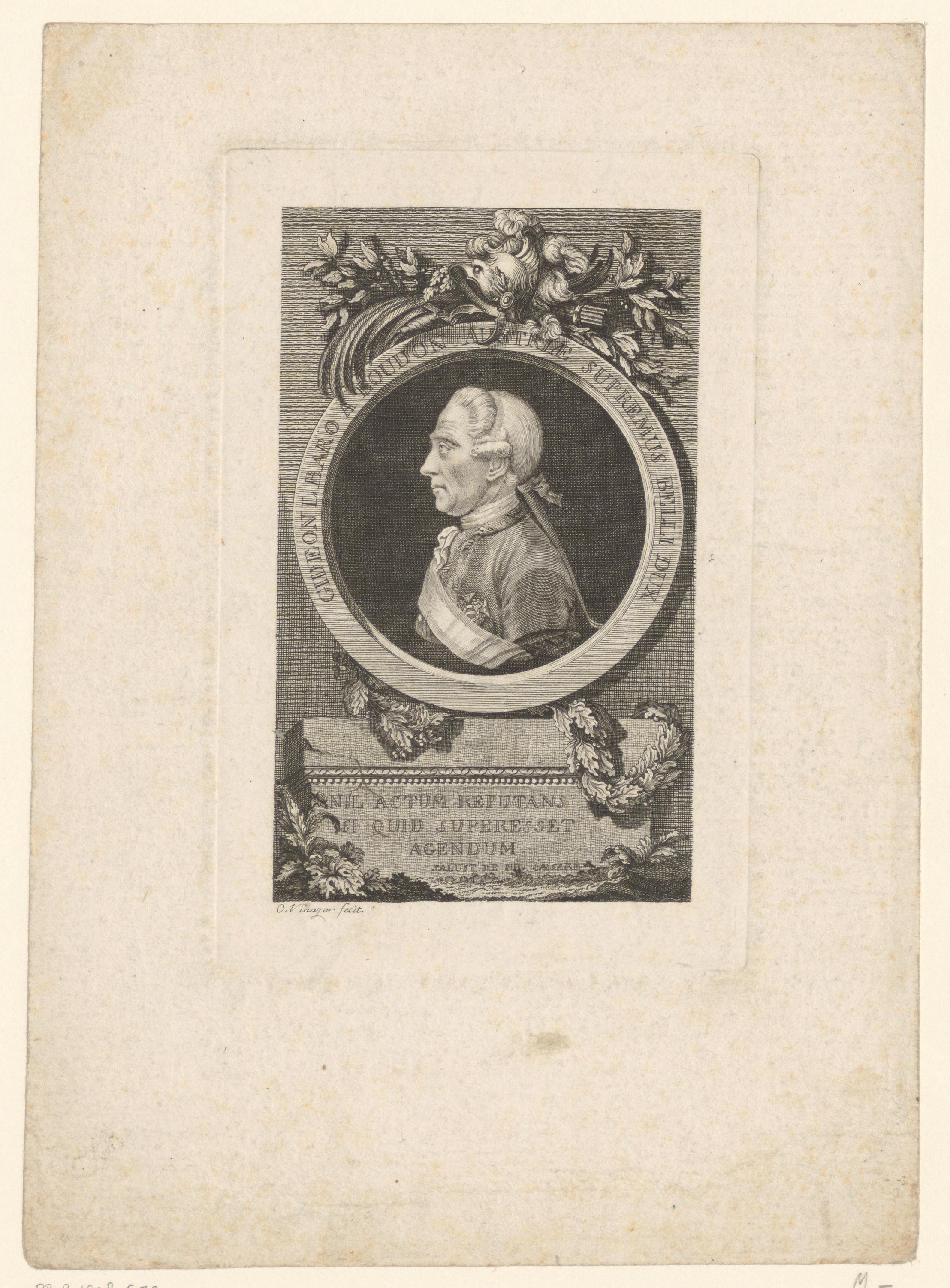 Portret van Ernst Gideon von Laudon