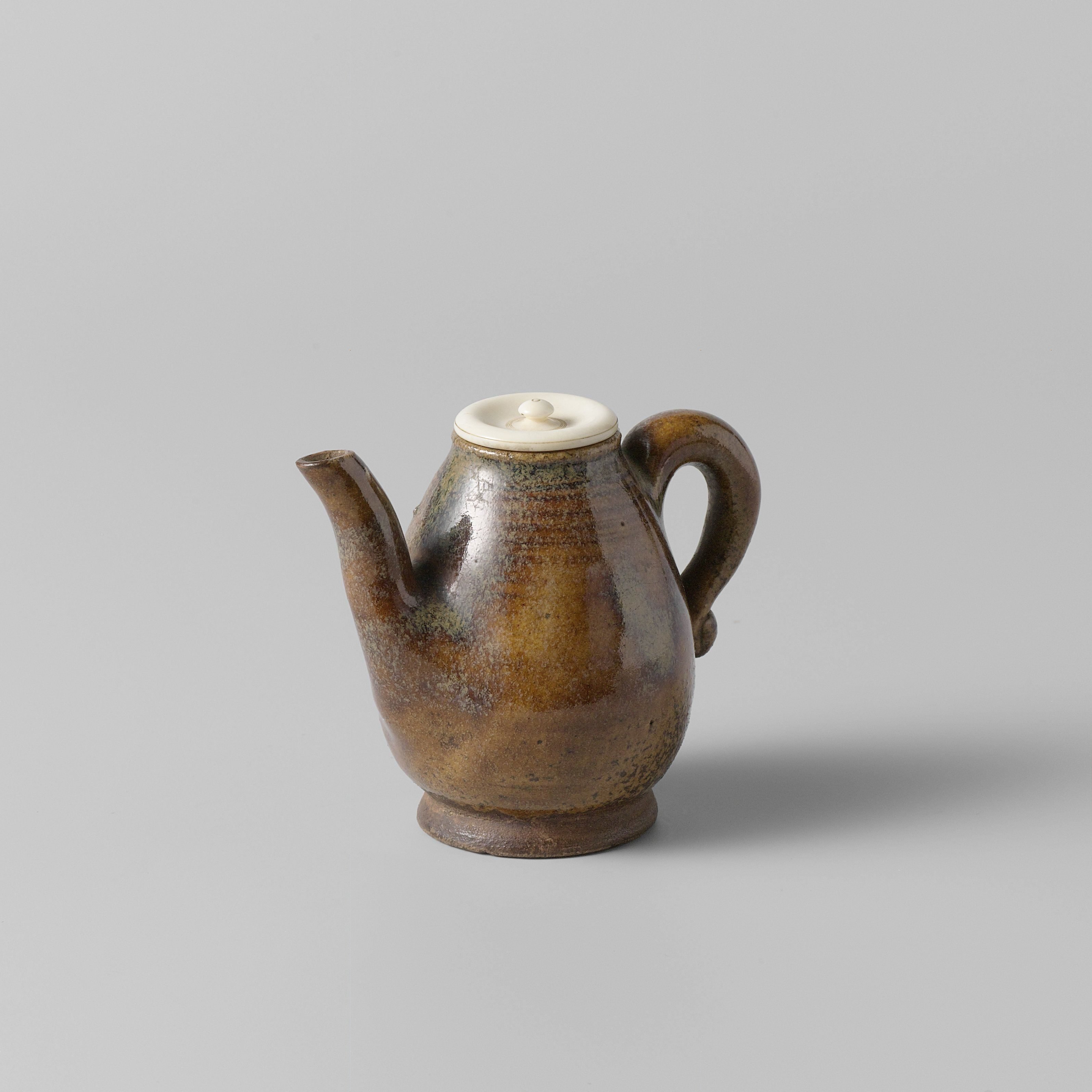 Small ewer with a lightbrown glaze