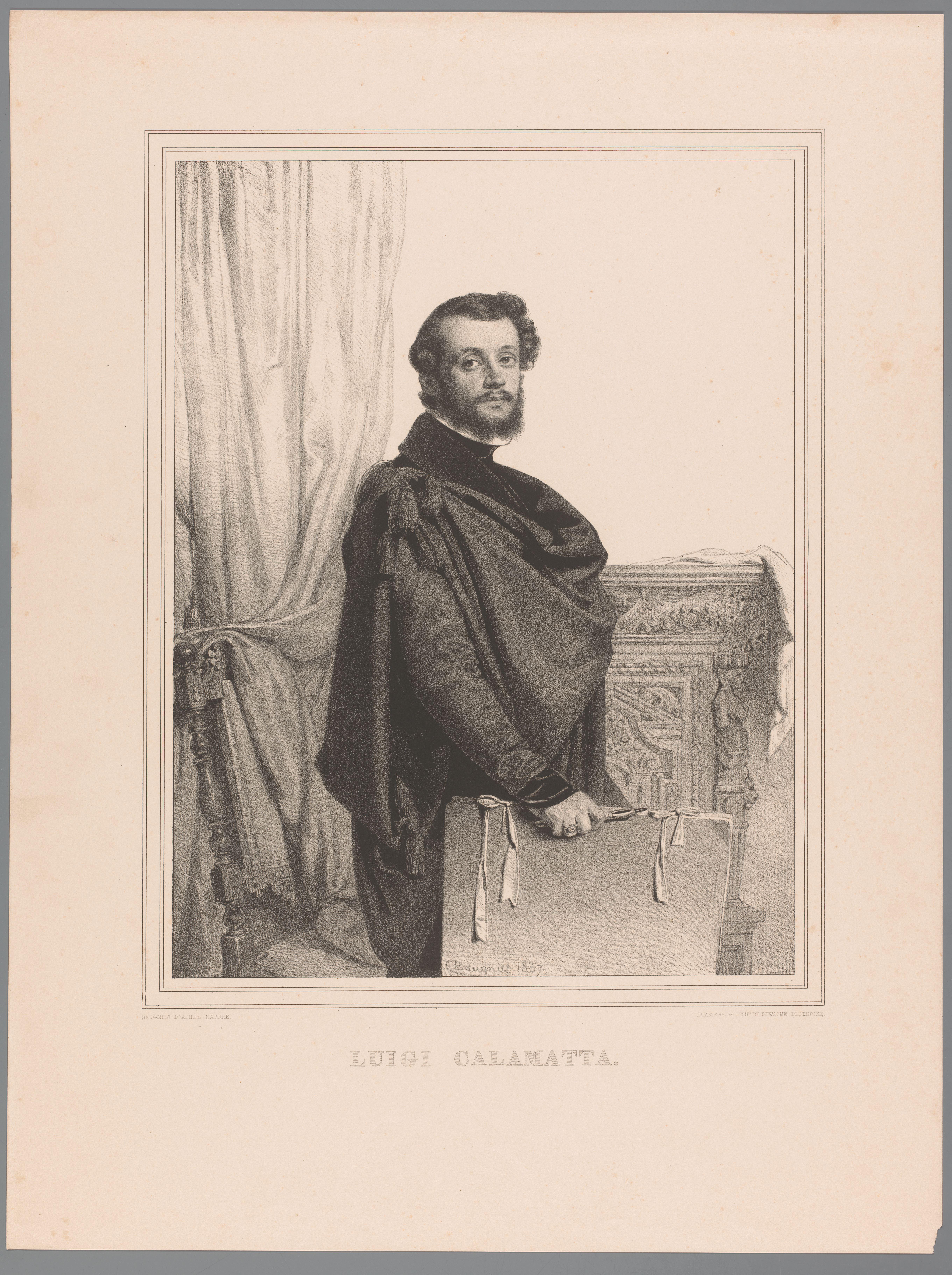 Portret van Luigi Calamatta