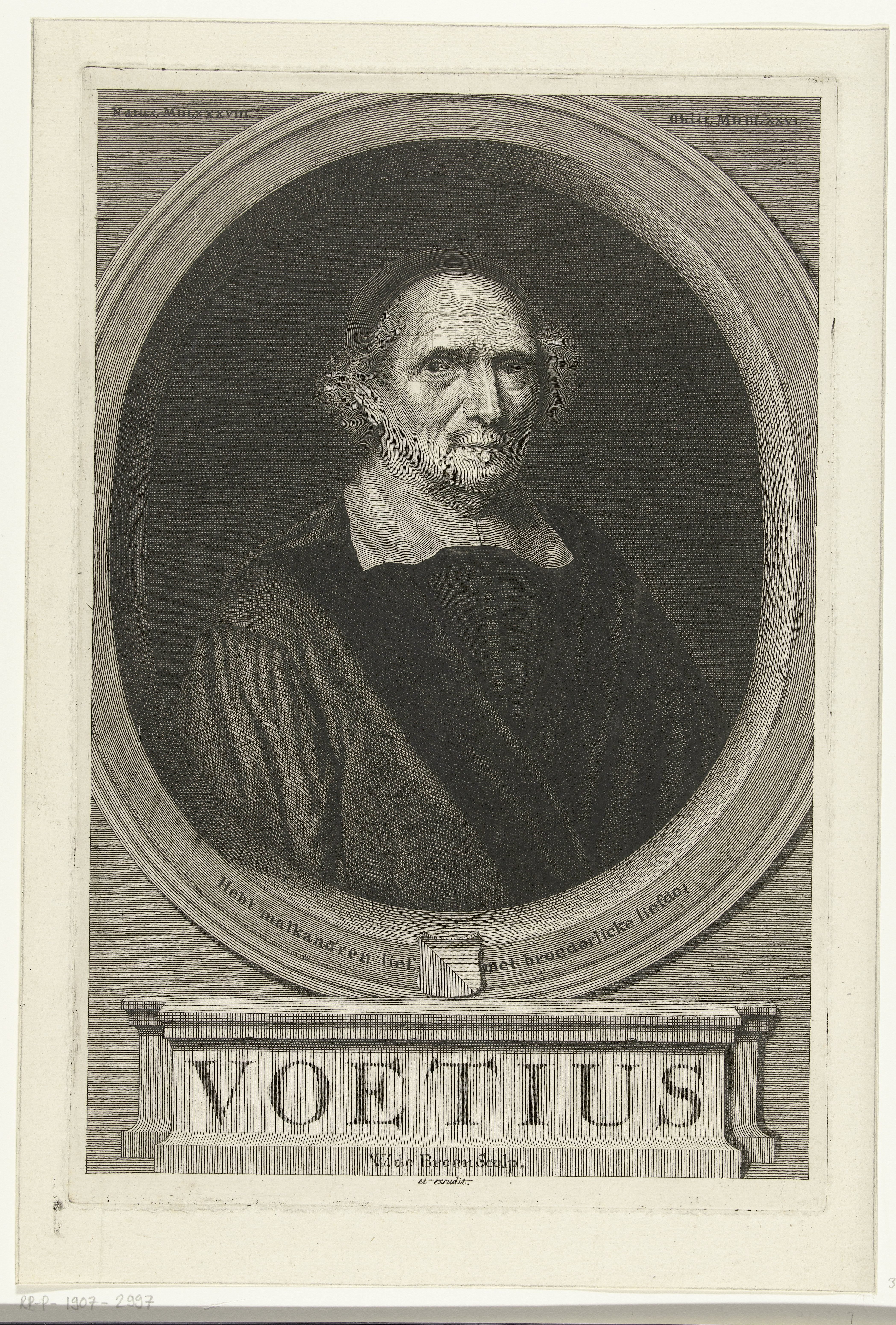 Portret van Gijsbert Voet