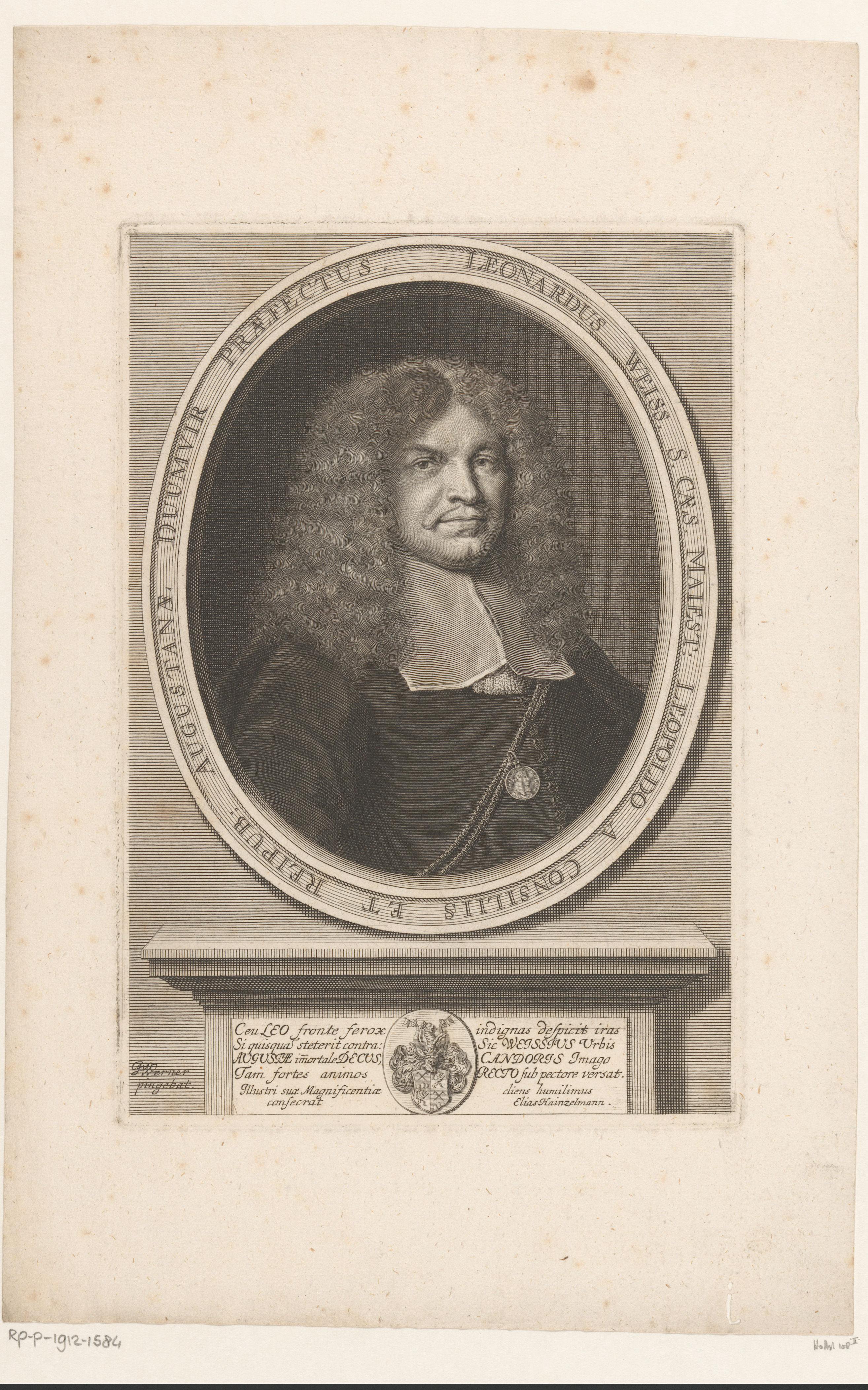 Portret van Leonhard Weiß