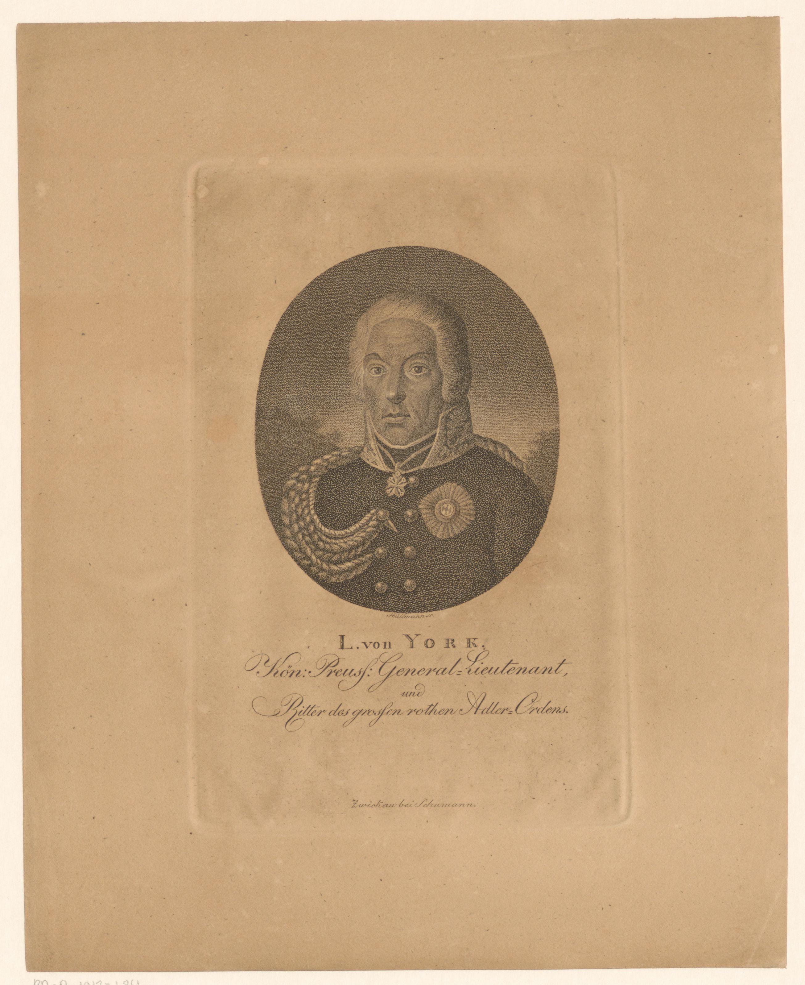 Portret van Ludwig Yorck