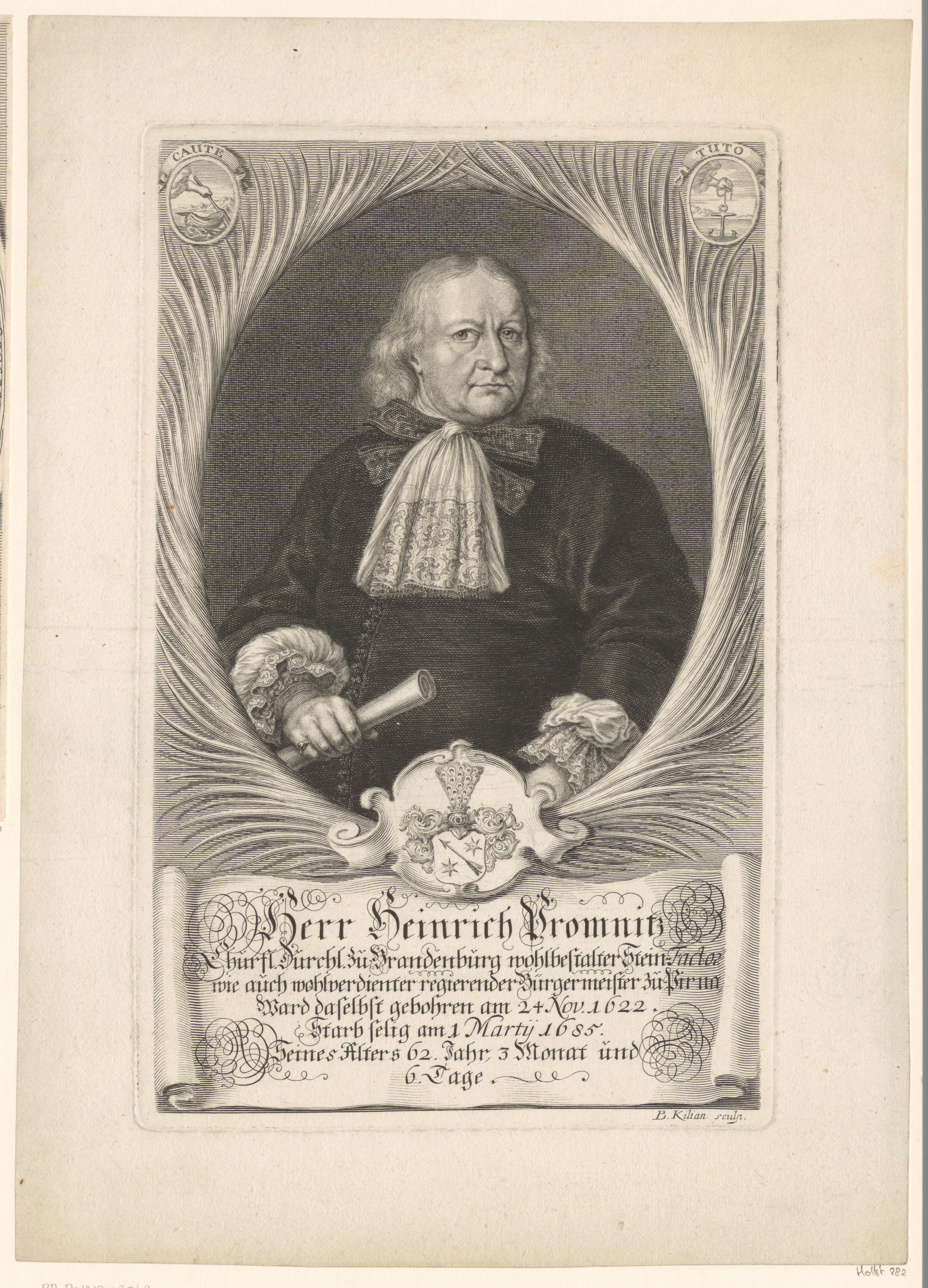 Portret van Heinrich Promnitz