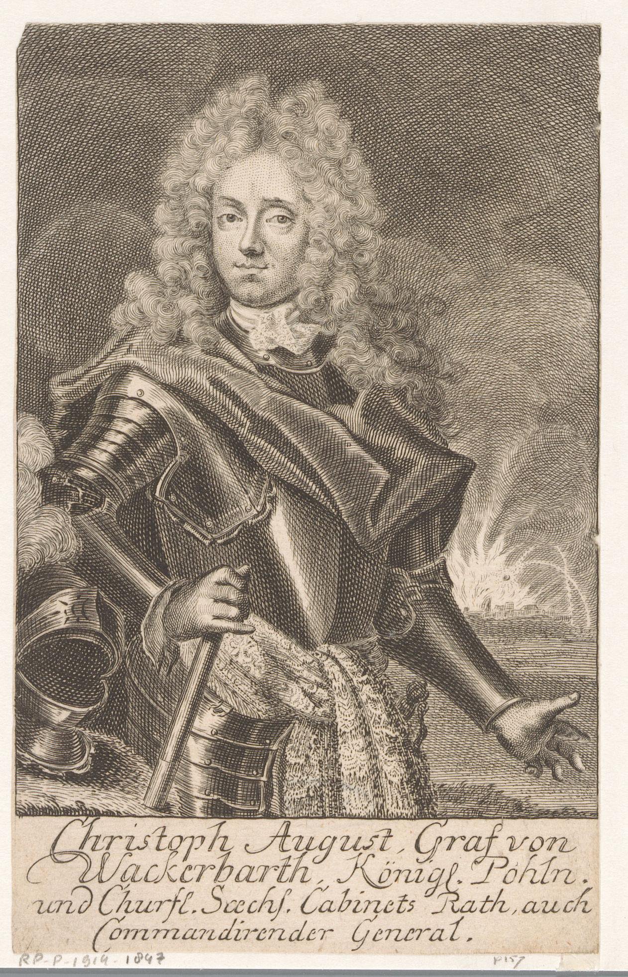Portret van August Christoph von Wackerbarth