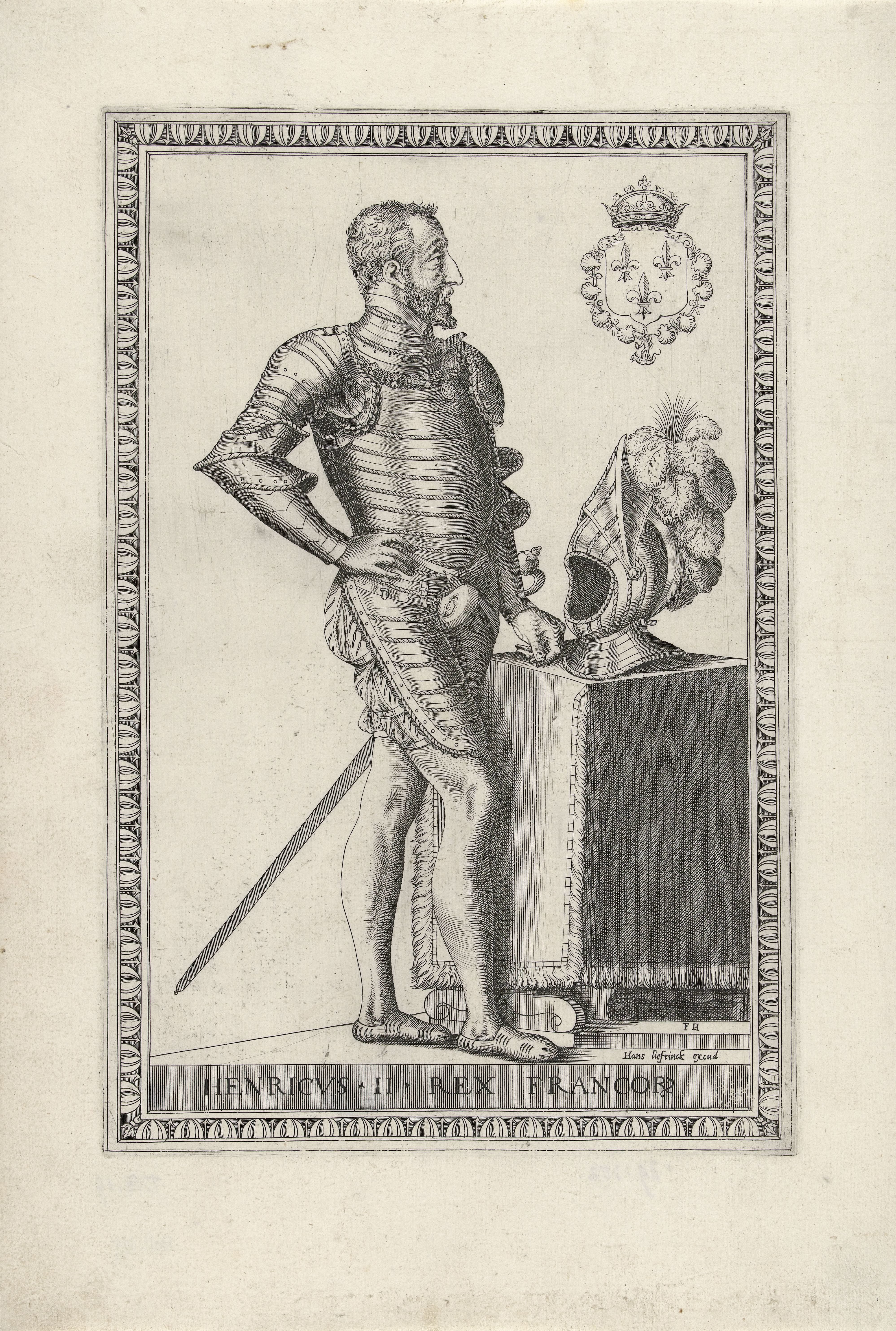 Portret van koning Hendrik II van Frankrijk