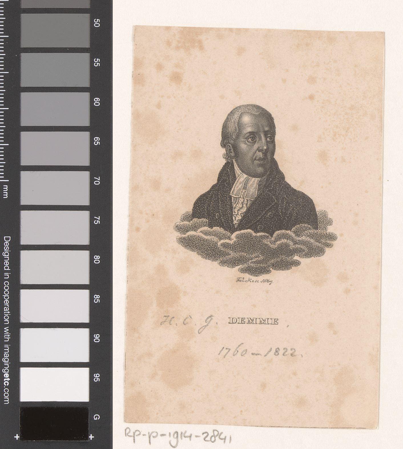 Portret van Hermann Christian Gottfried Demme