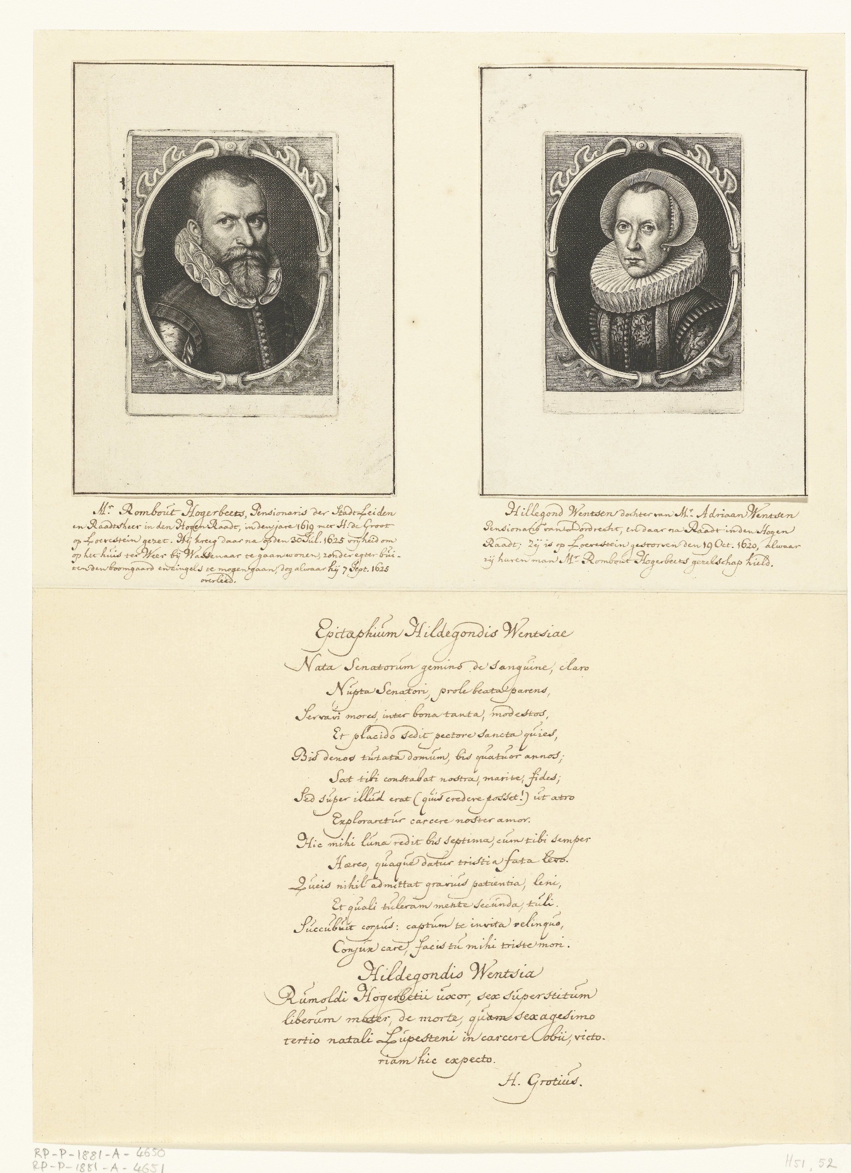 Portret van Hillegonda Wentzen
