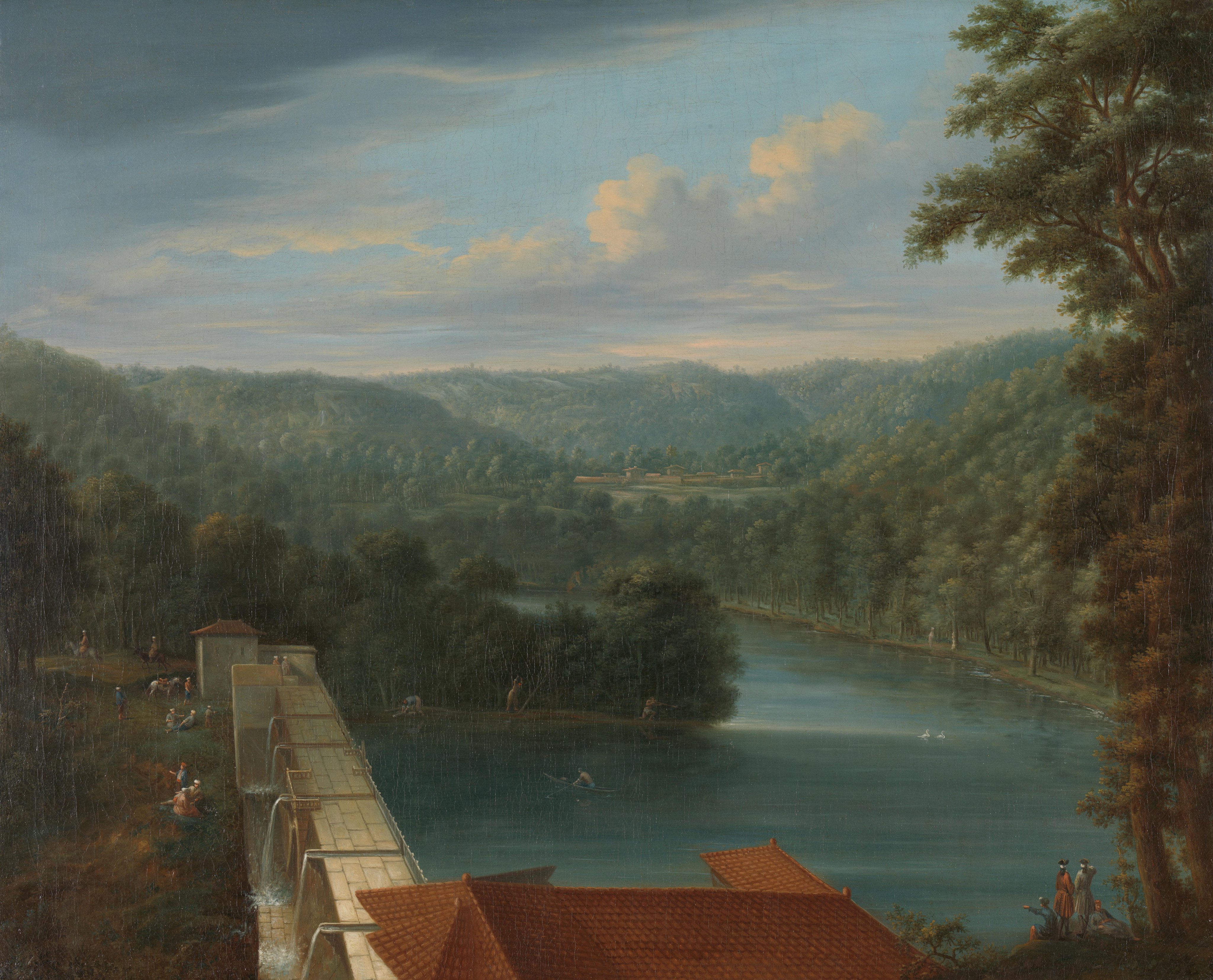 De waterreservoirs, de zogenaamde Bends, in het bos van Belgrado