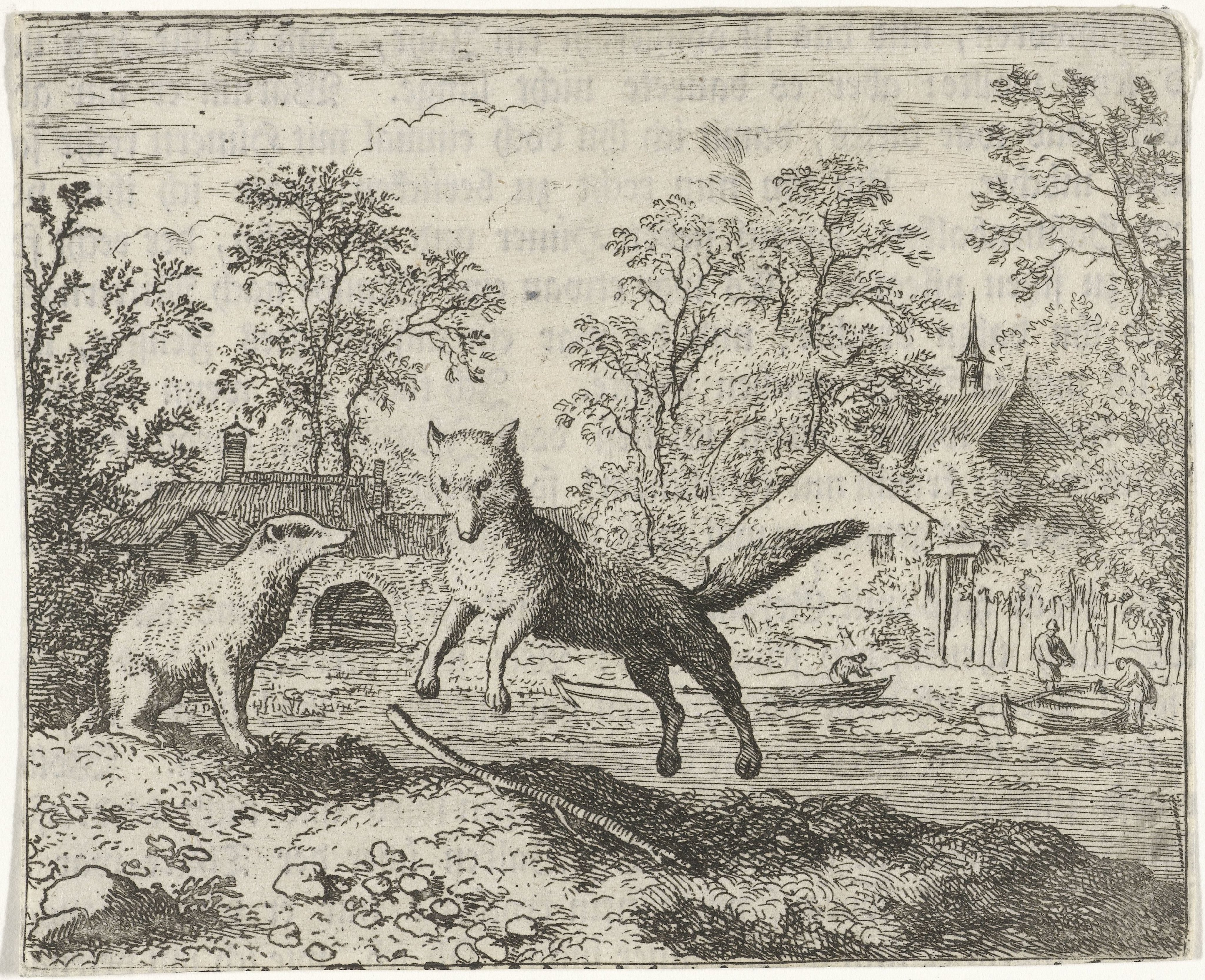Reinaert de vos biecht alles op aan Grimbeert de das