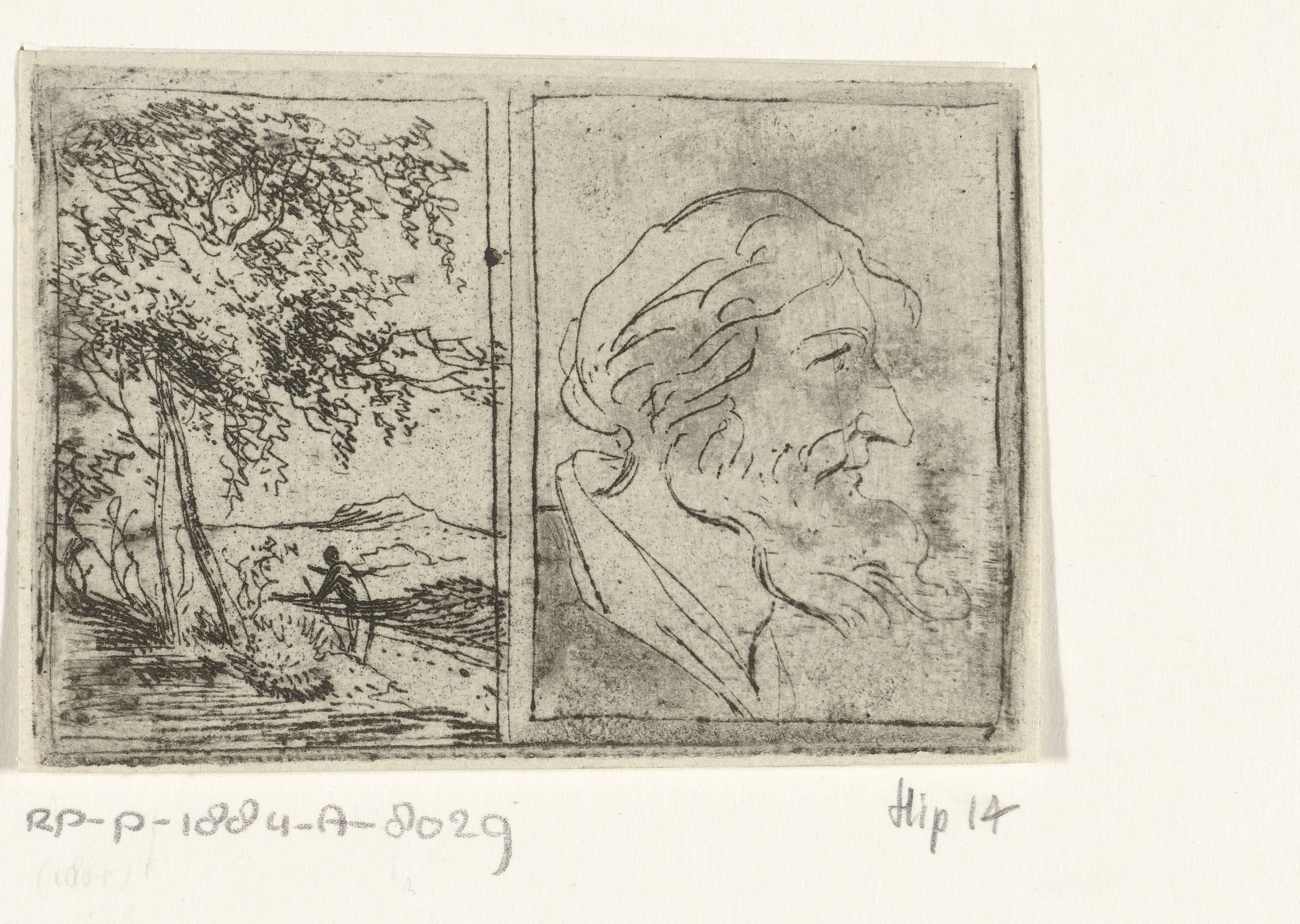 Landschap en portretstudie
