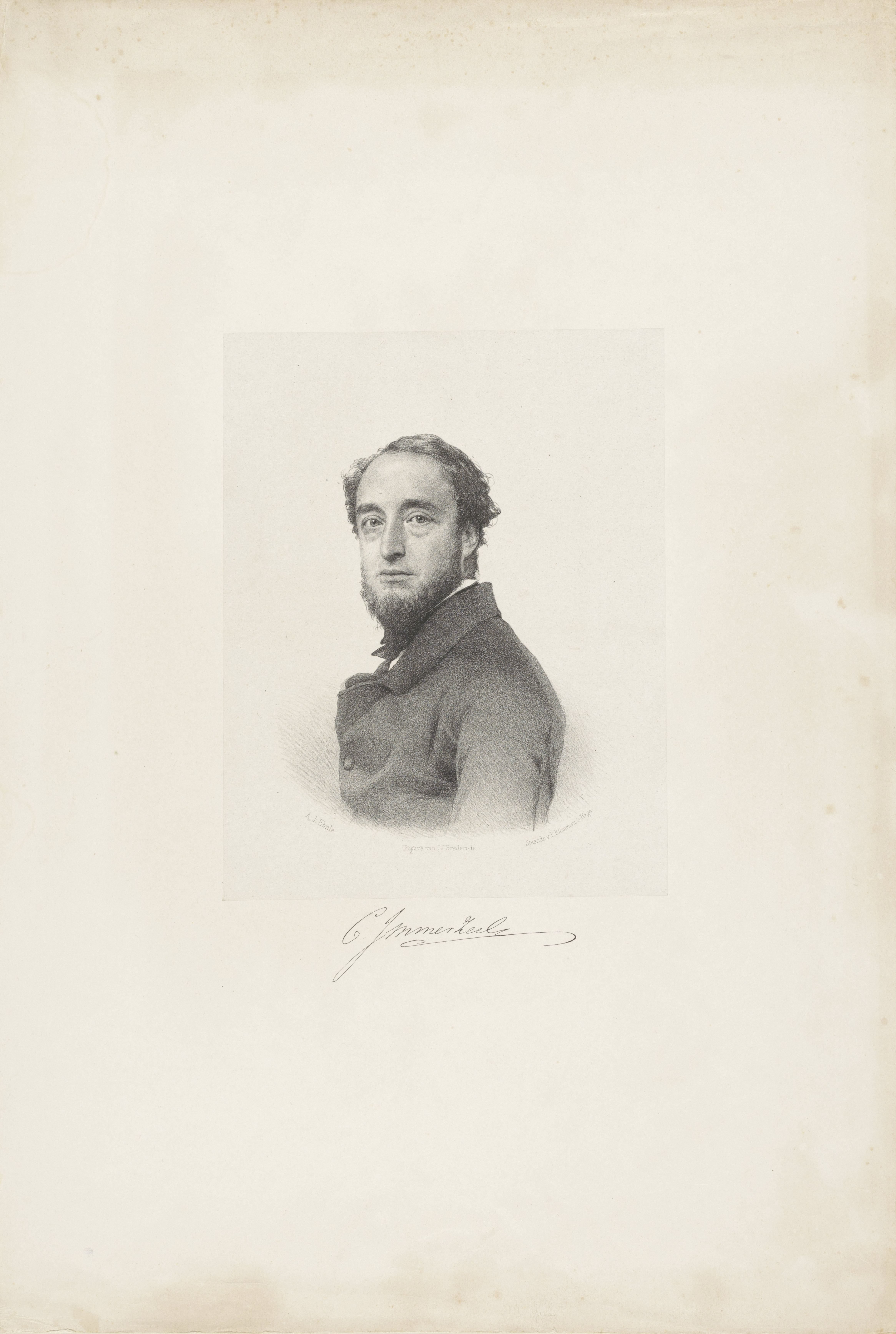 Portret van Christiaan Immerzeel