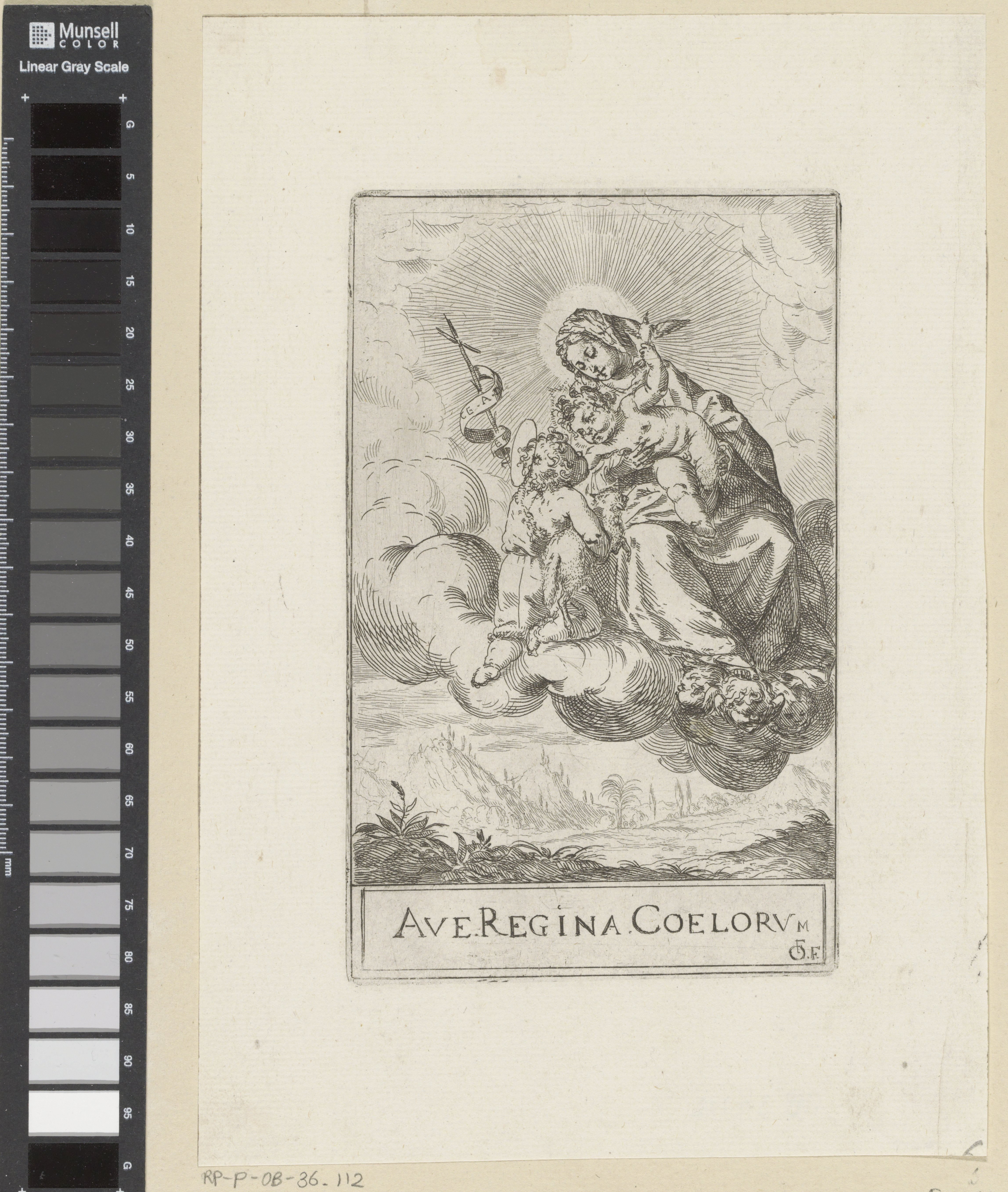 Maria met Kind en de jonge Johannes de Doper op een wolk