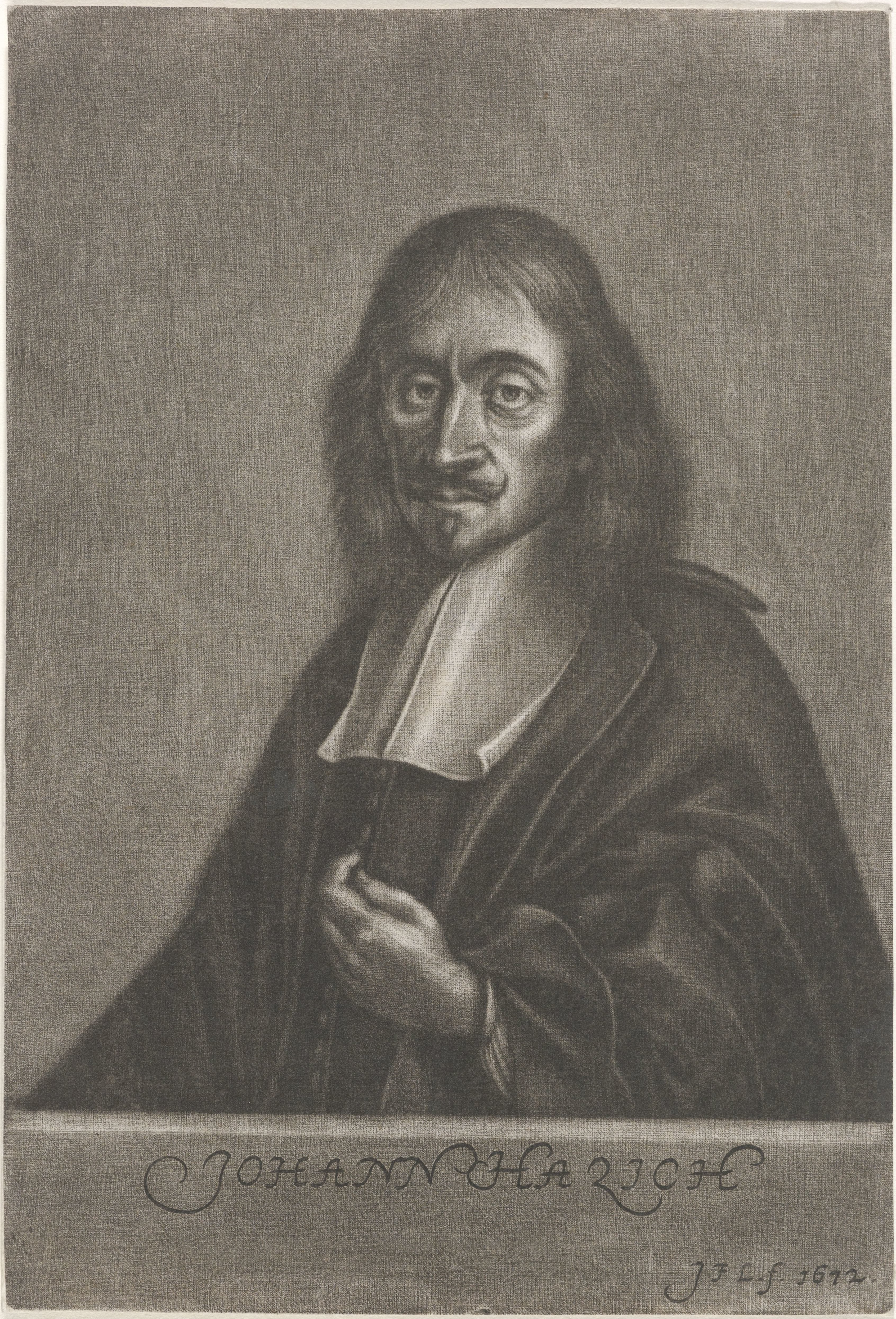 Portret van de drukker Johann Hazich