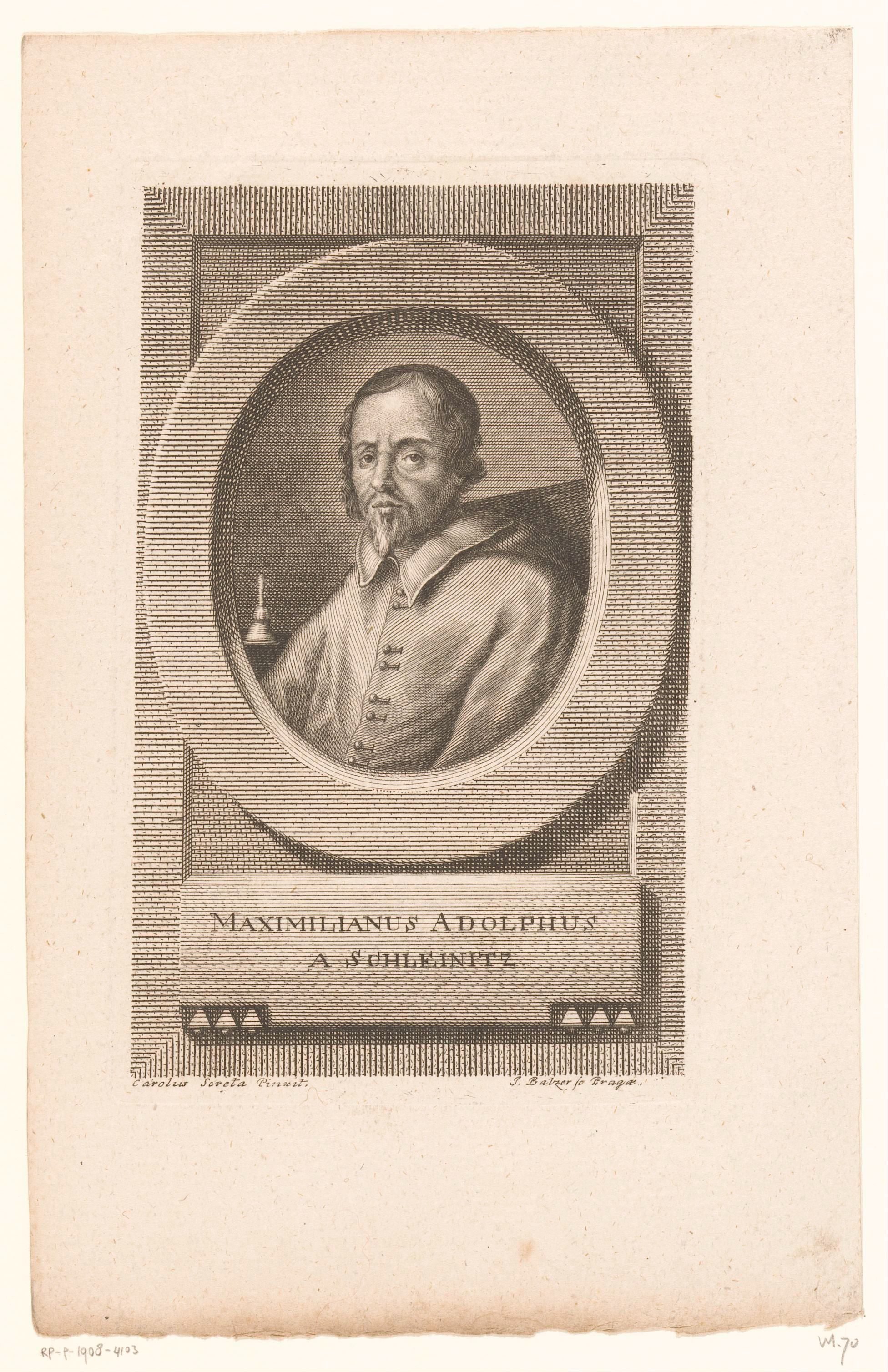 Portret van Maximilian Rudolf Schleinitz