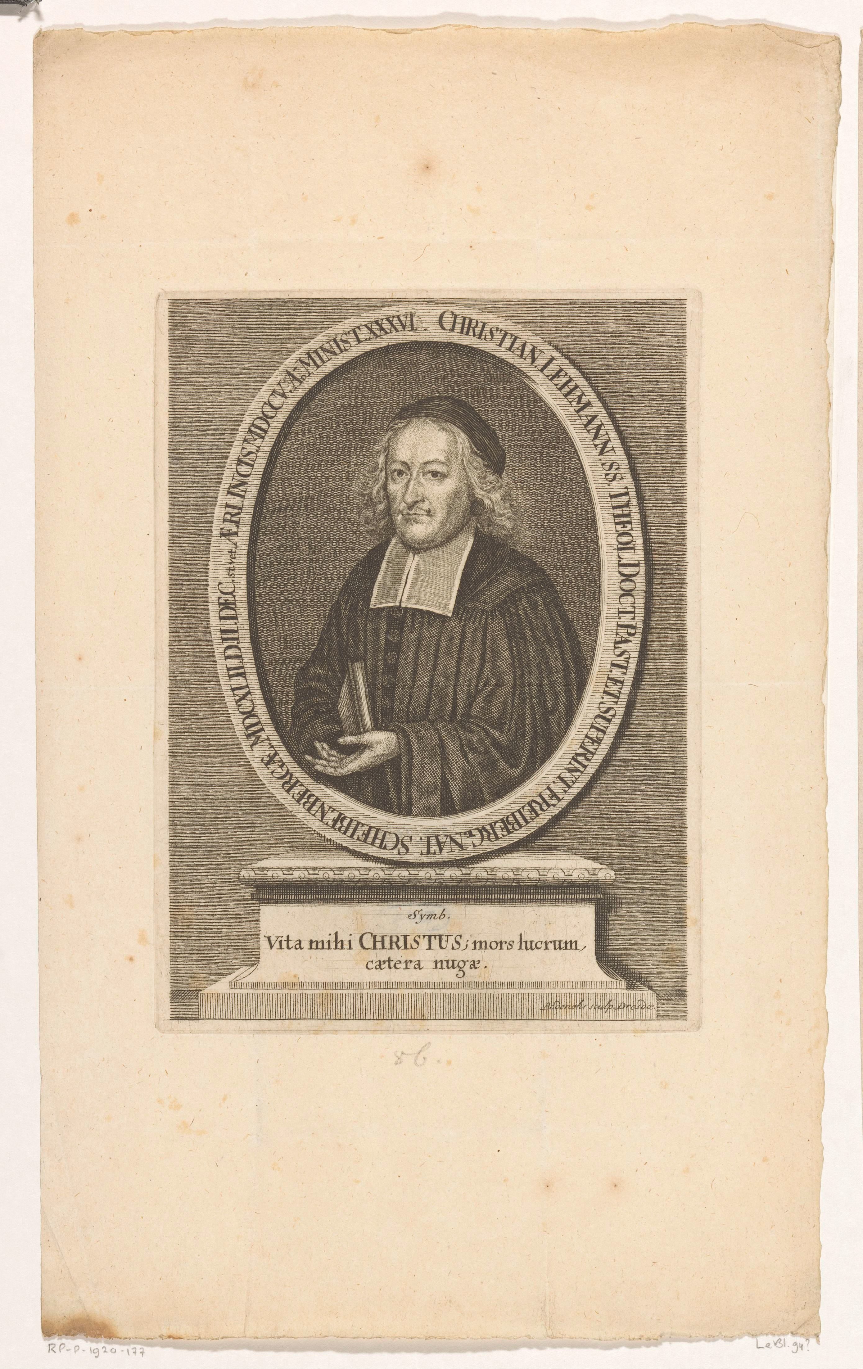 Portret van Christian Lehmann