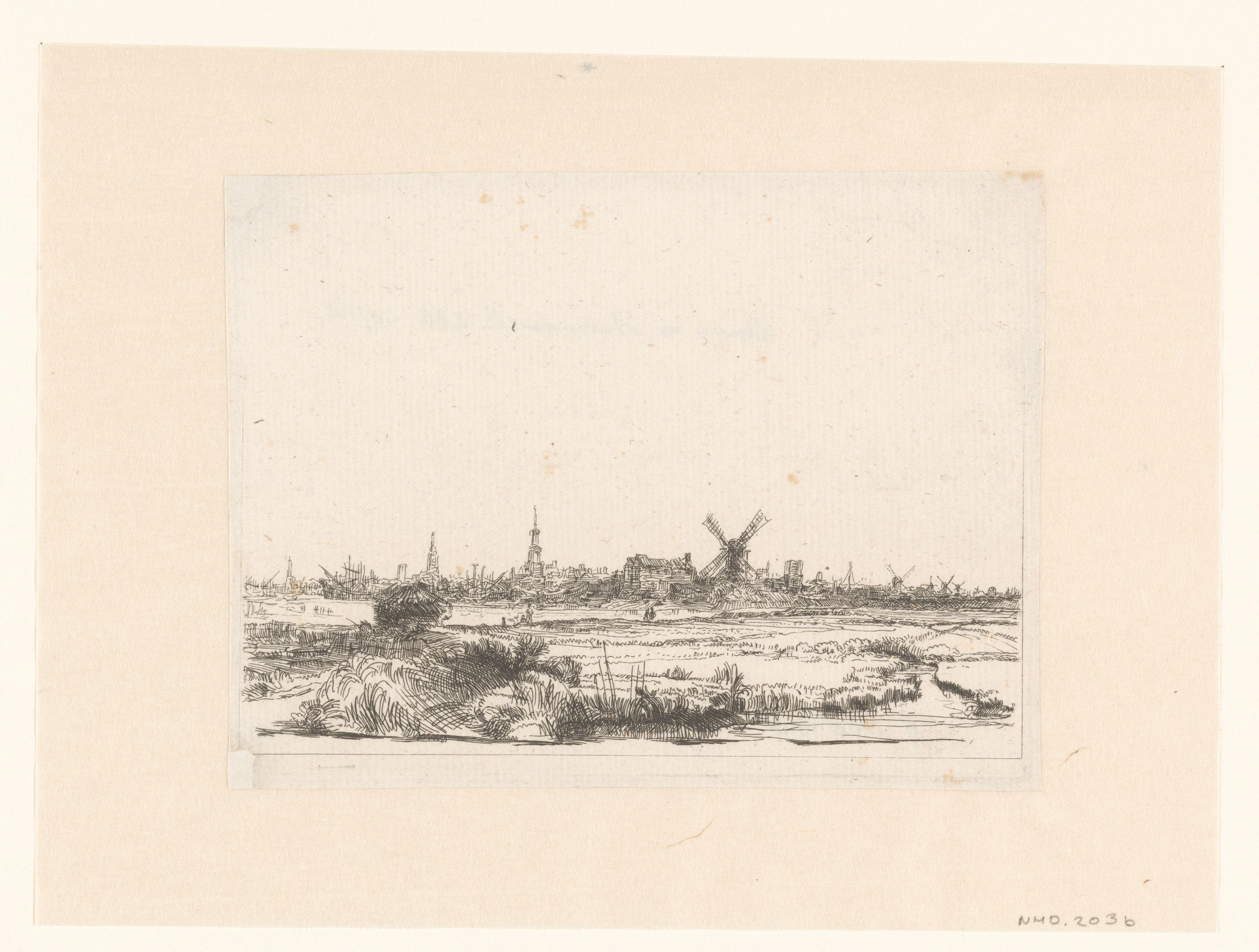 View of Amsterdam from the Kadijk