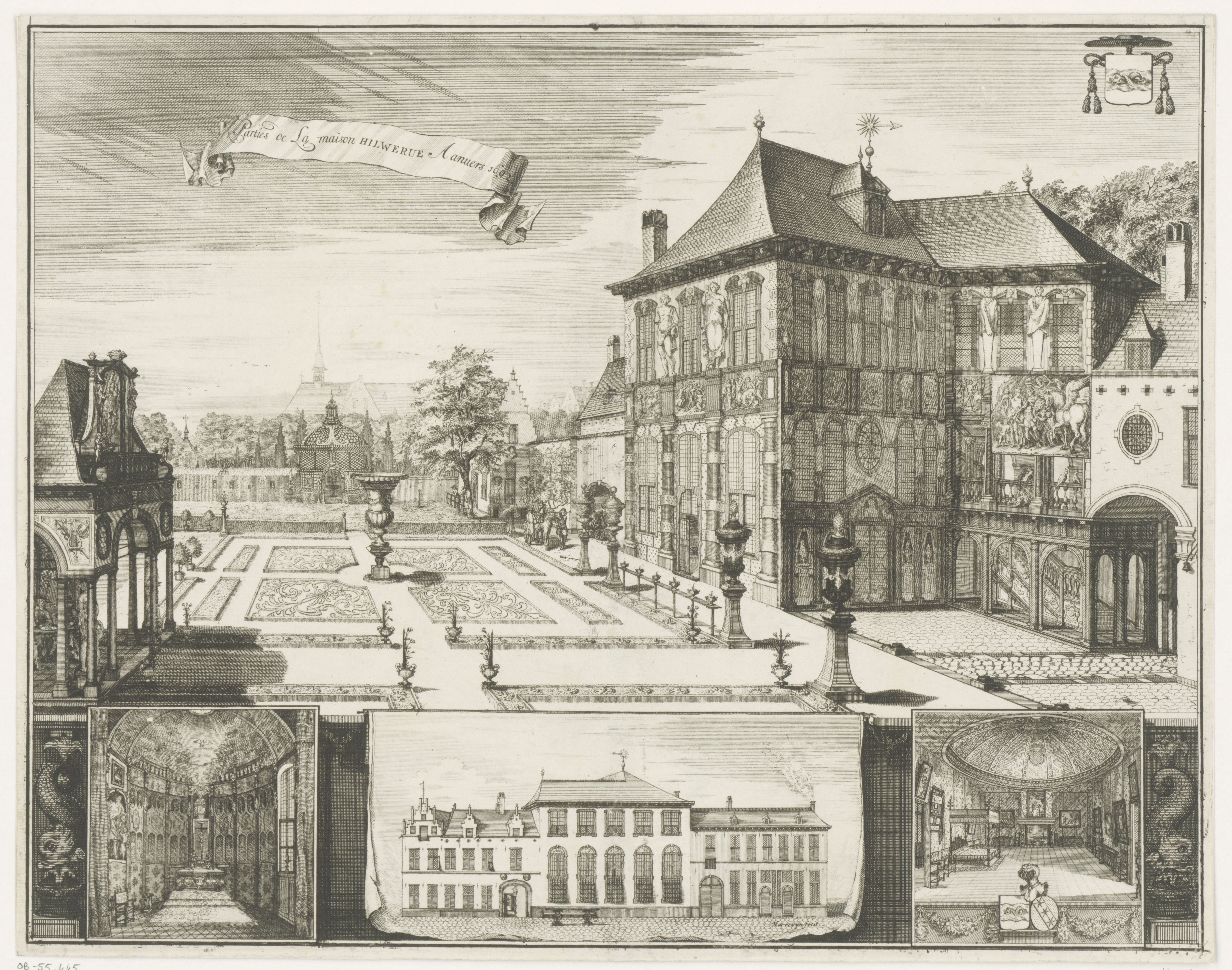 Gezicht op het Rubenshuis te Antwerpen