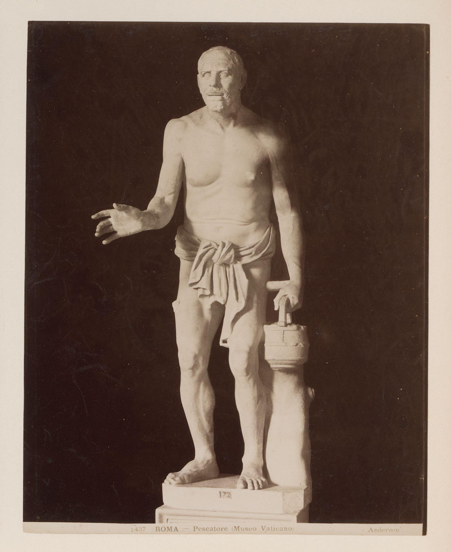 Sculptuur van een oude visser, Vaticaan