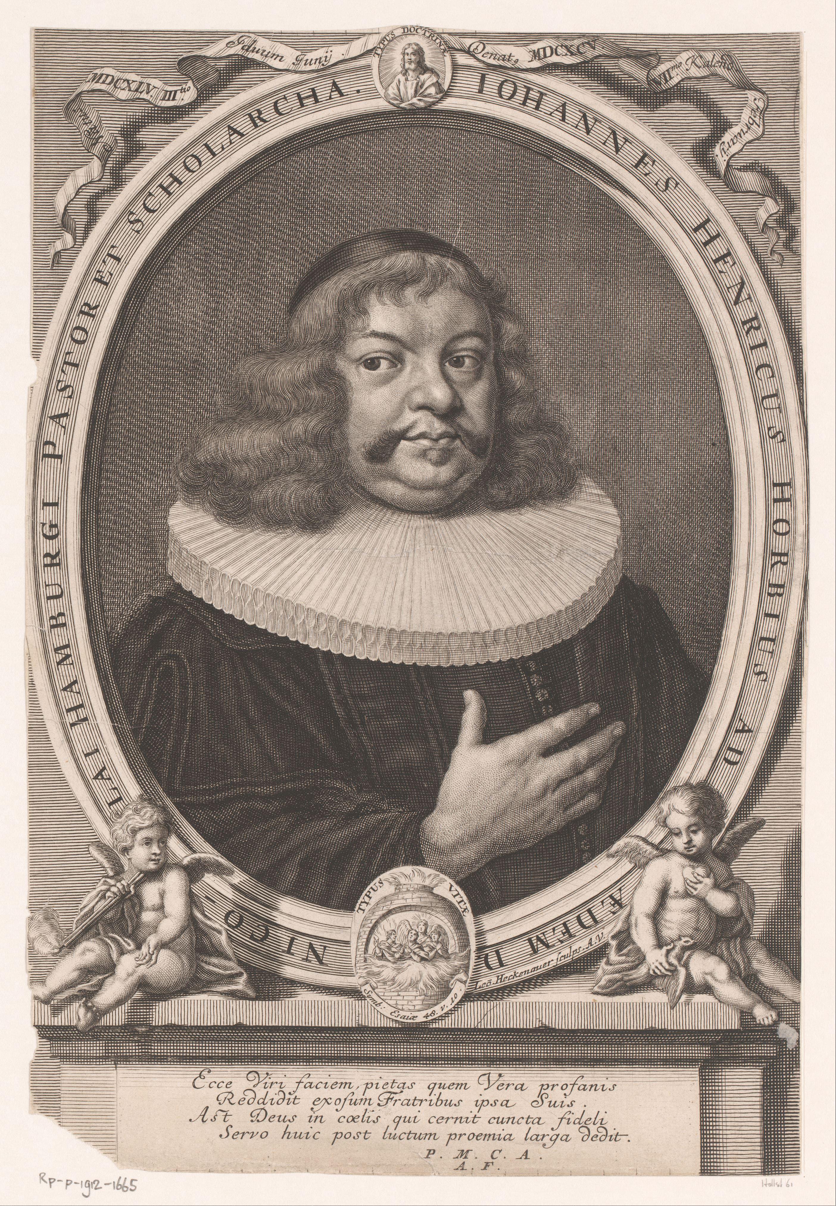 Portret van Johann Heinrich Horb