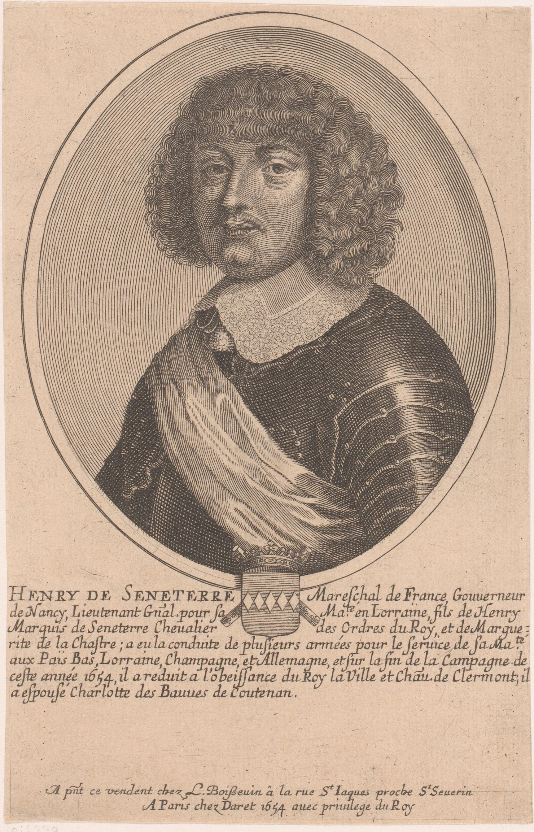 Portret van Henri de La Ferté-Senneterre