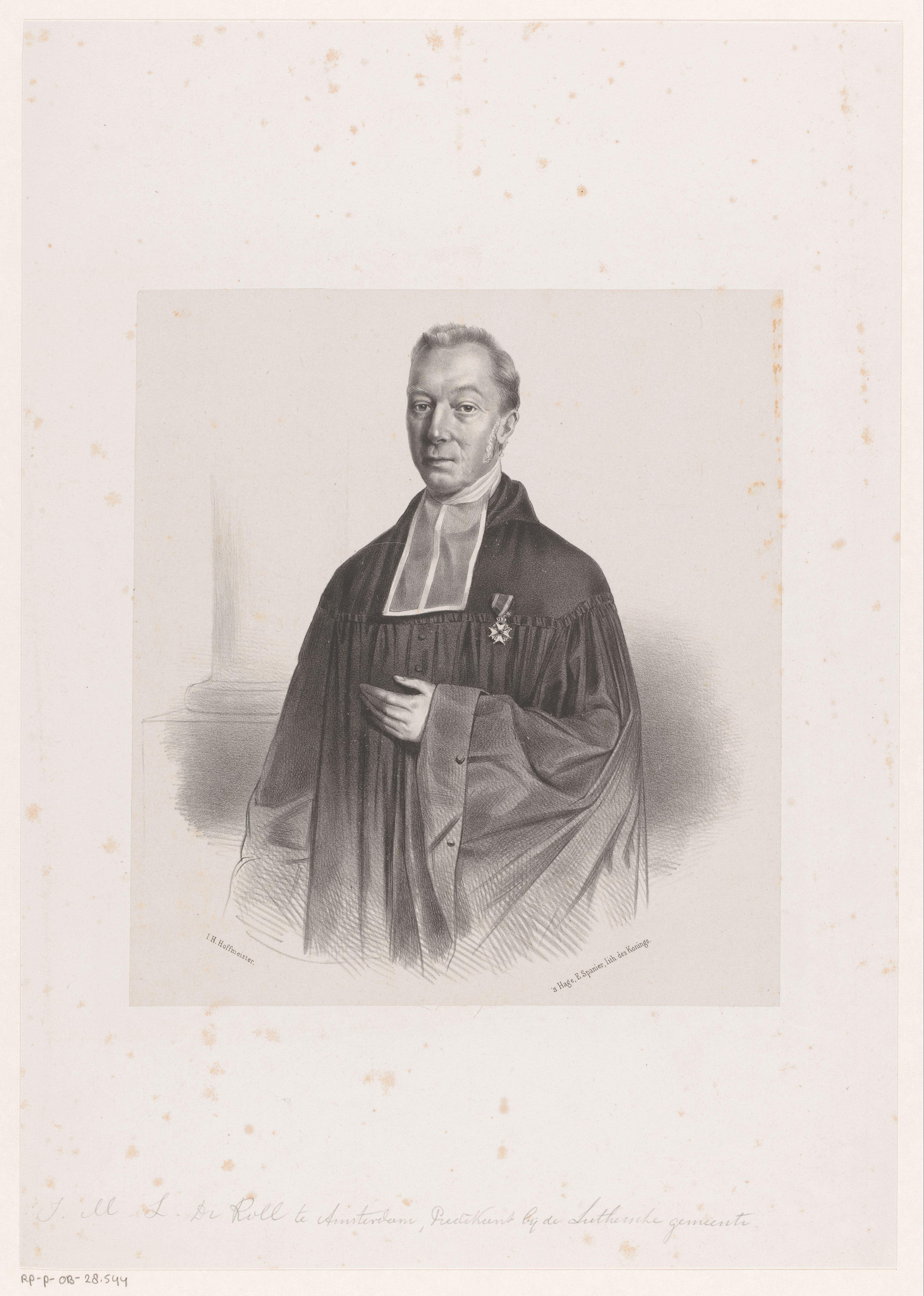 Portret Johan Martin Langheinrich van Roll