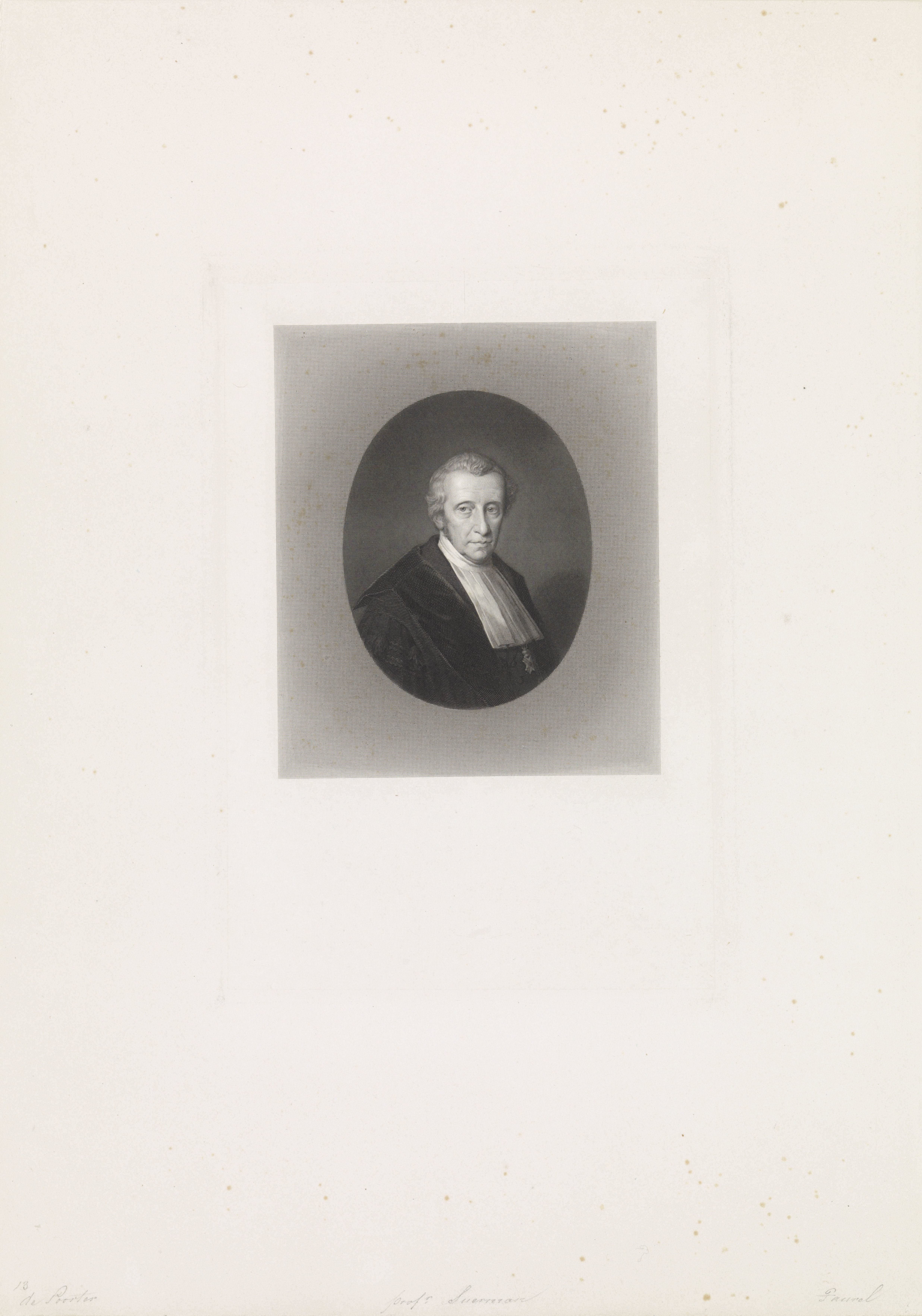 Portret van de onderwijzer Bernardus Franciscus Suerman