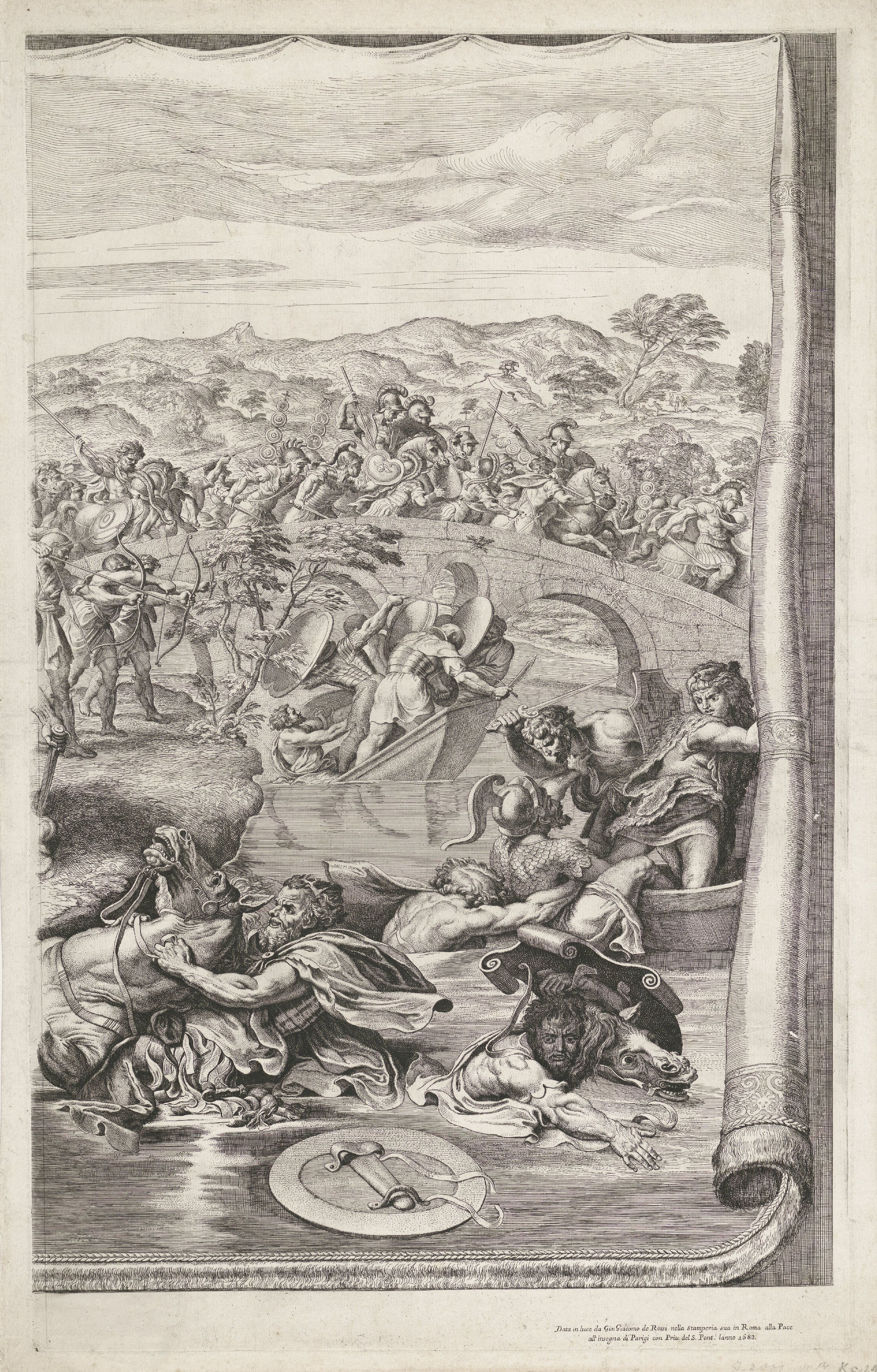 Slag bij de Milvische brug (rechter blad)