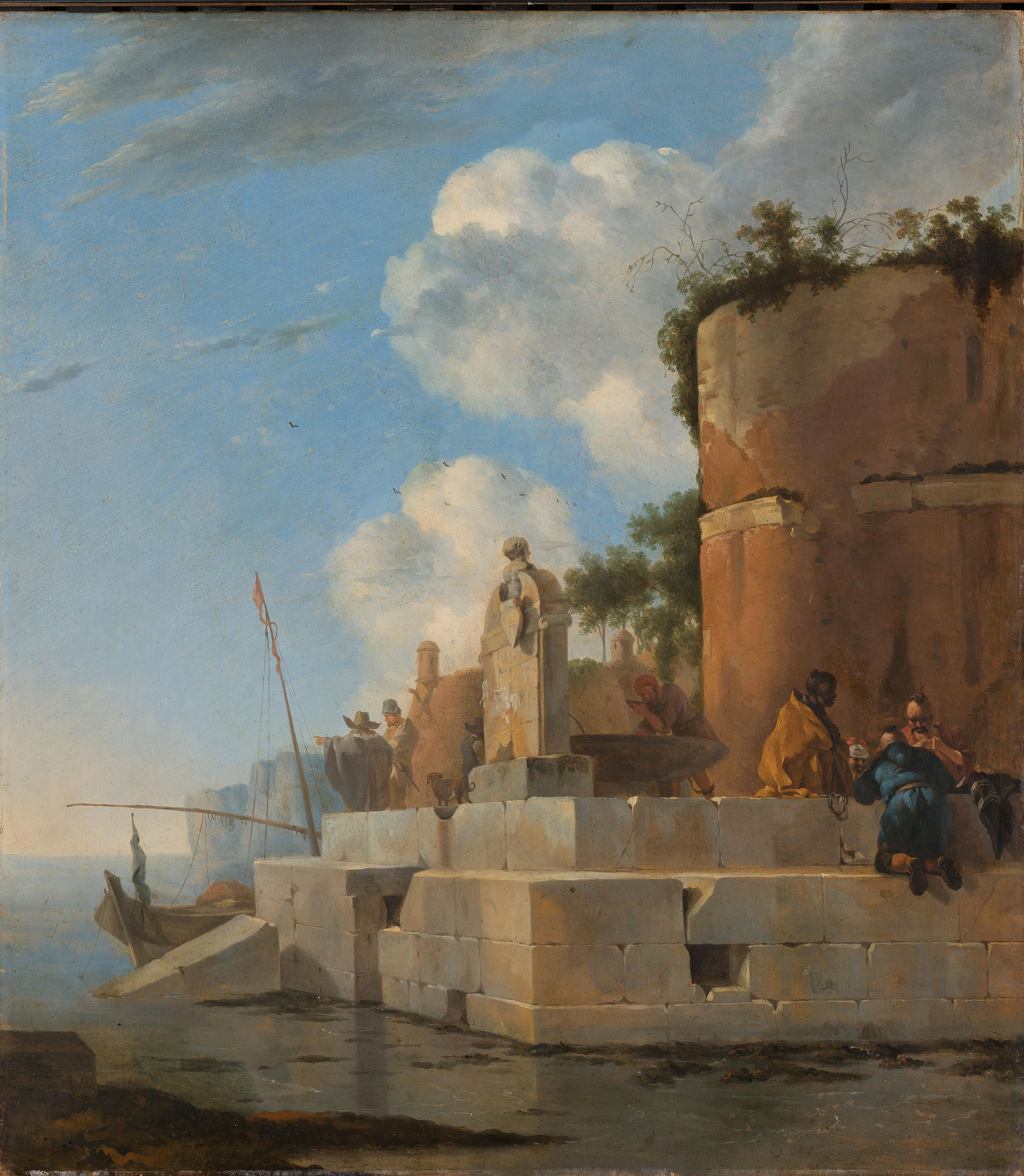 A Coastal Ruin in Italy