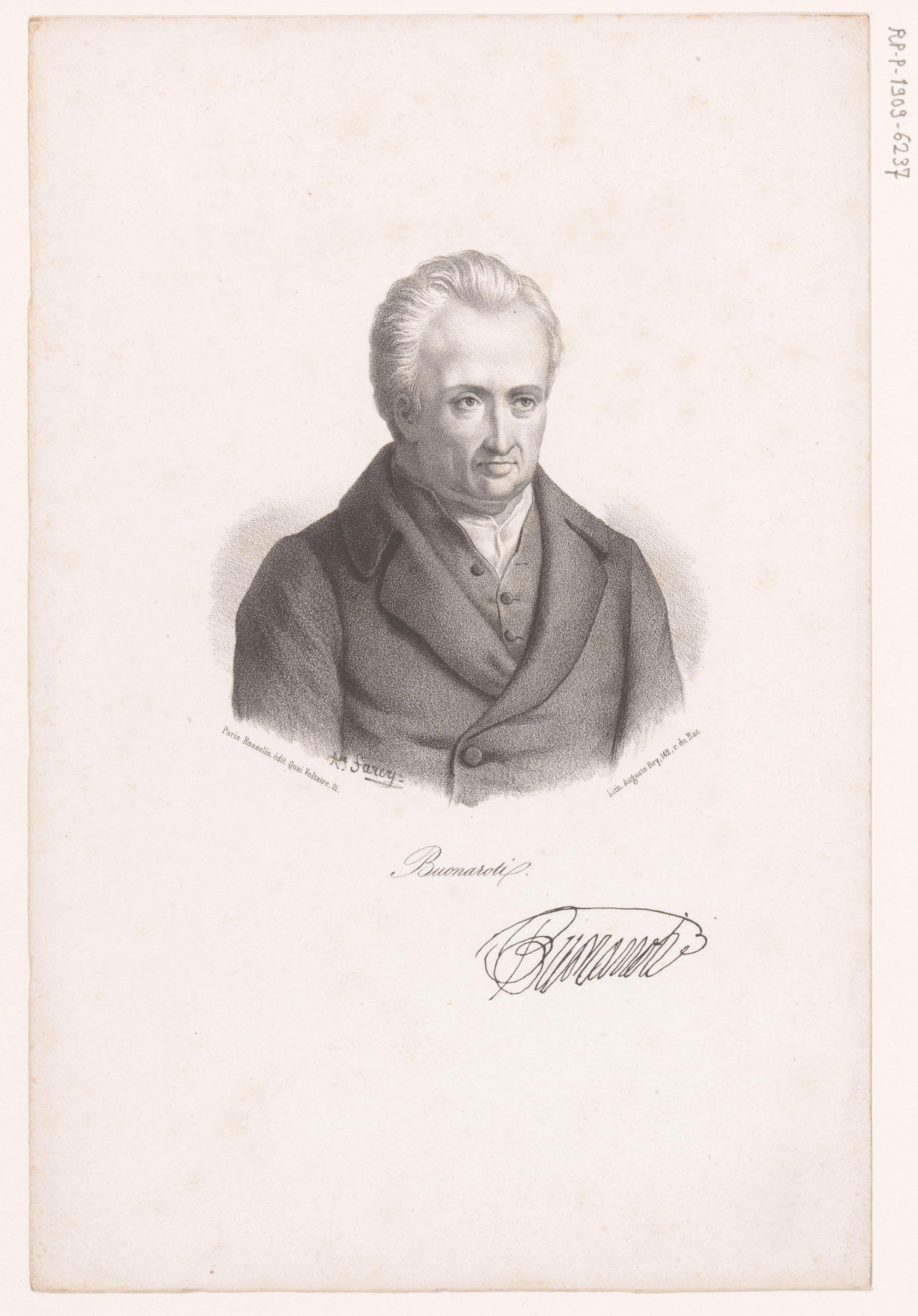 Portret van Philippe Buonarroti