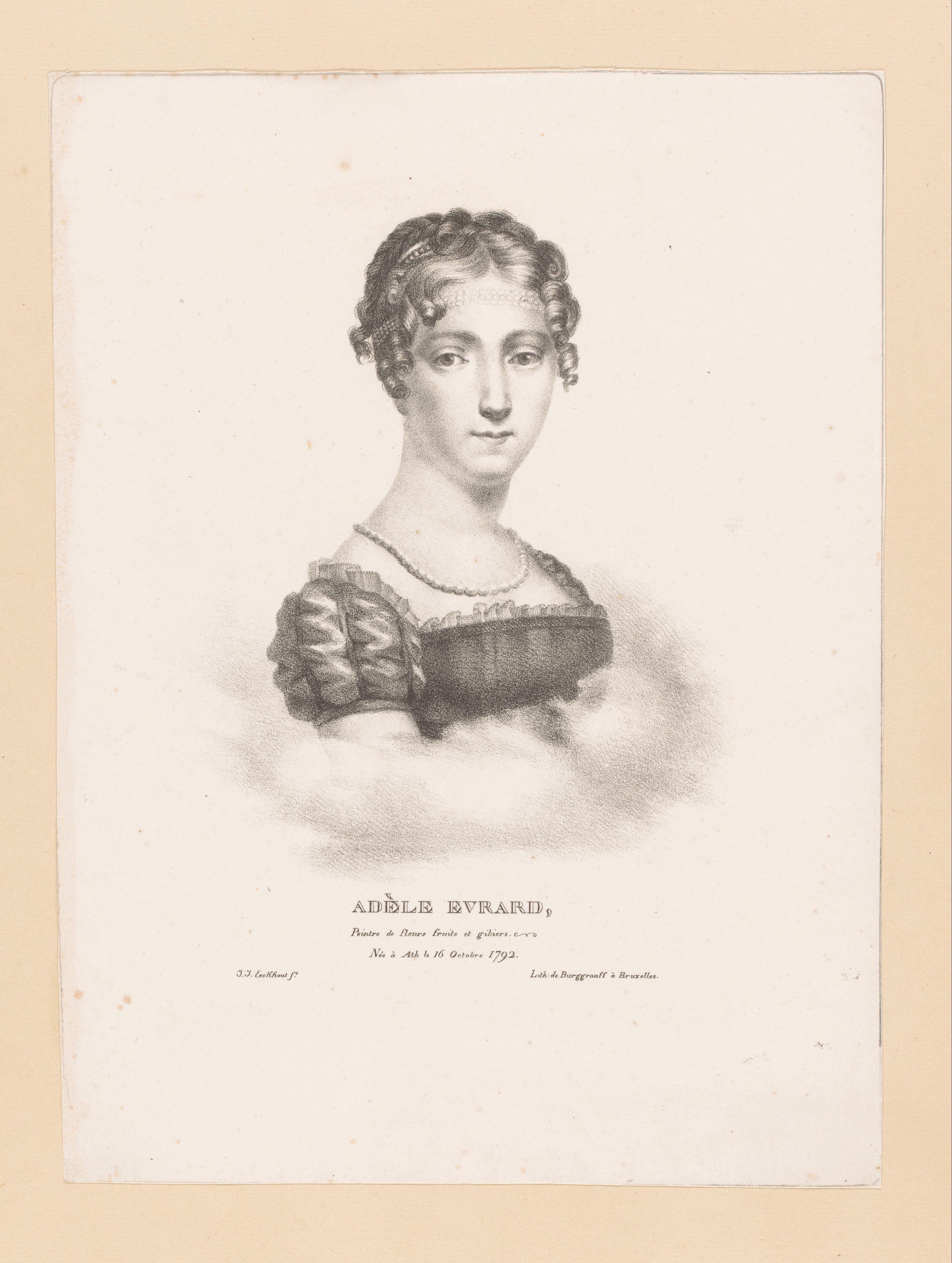 Portret van Adèle Agnès Evrard
