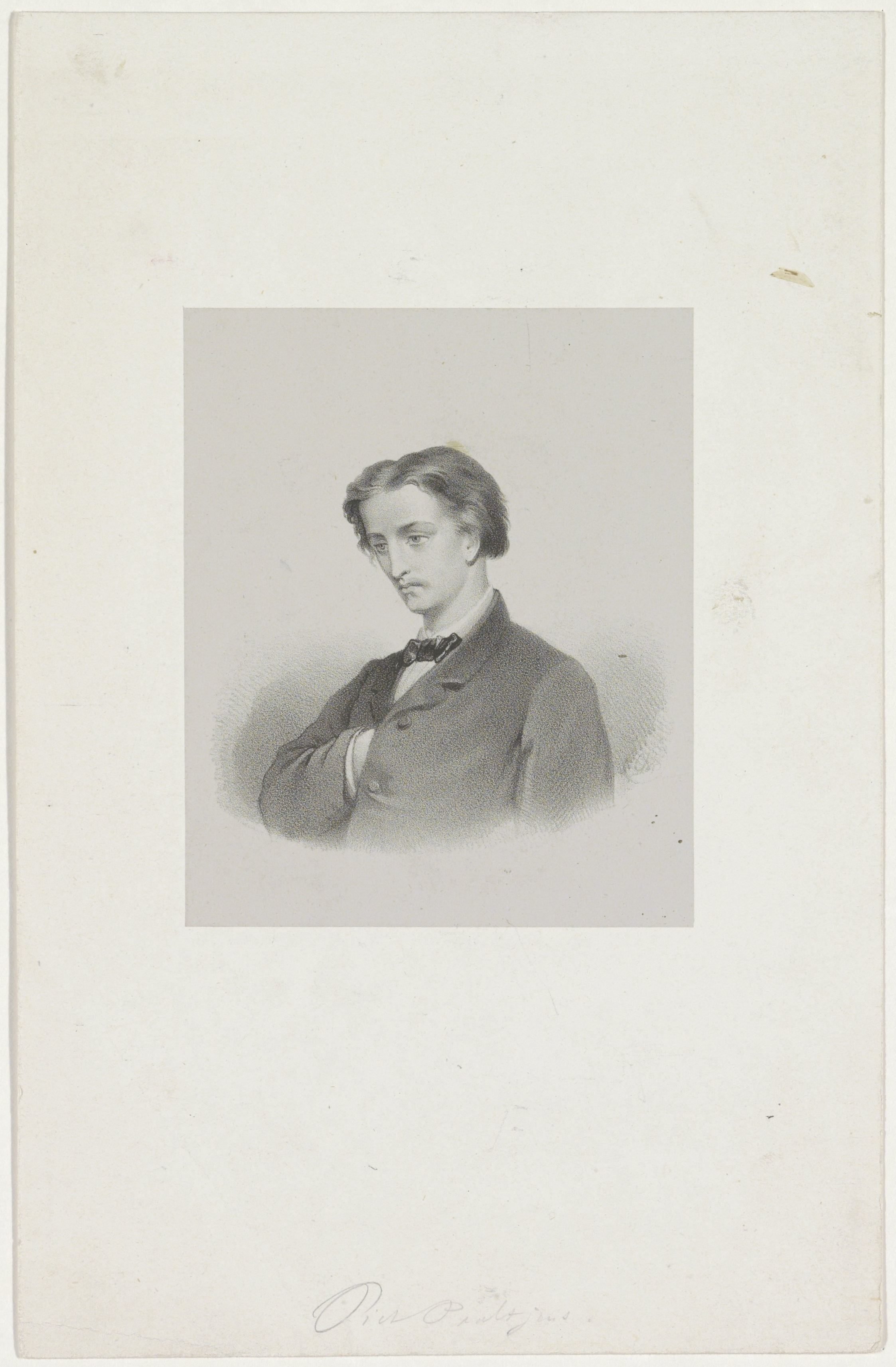 Portret van François Haverschmidt, bekend als Piet Paaltjens