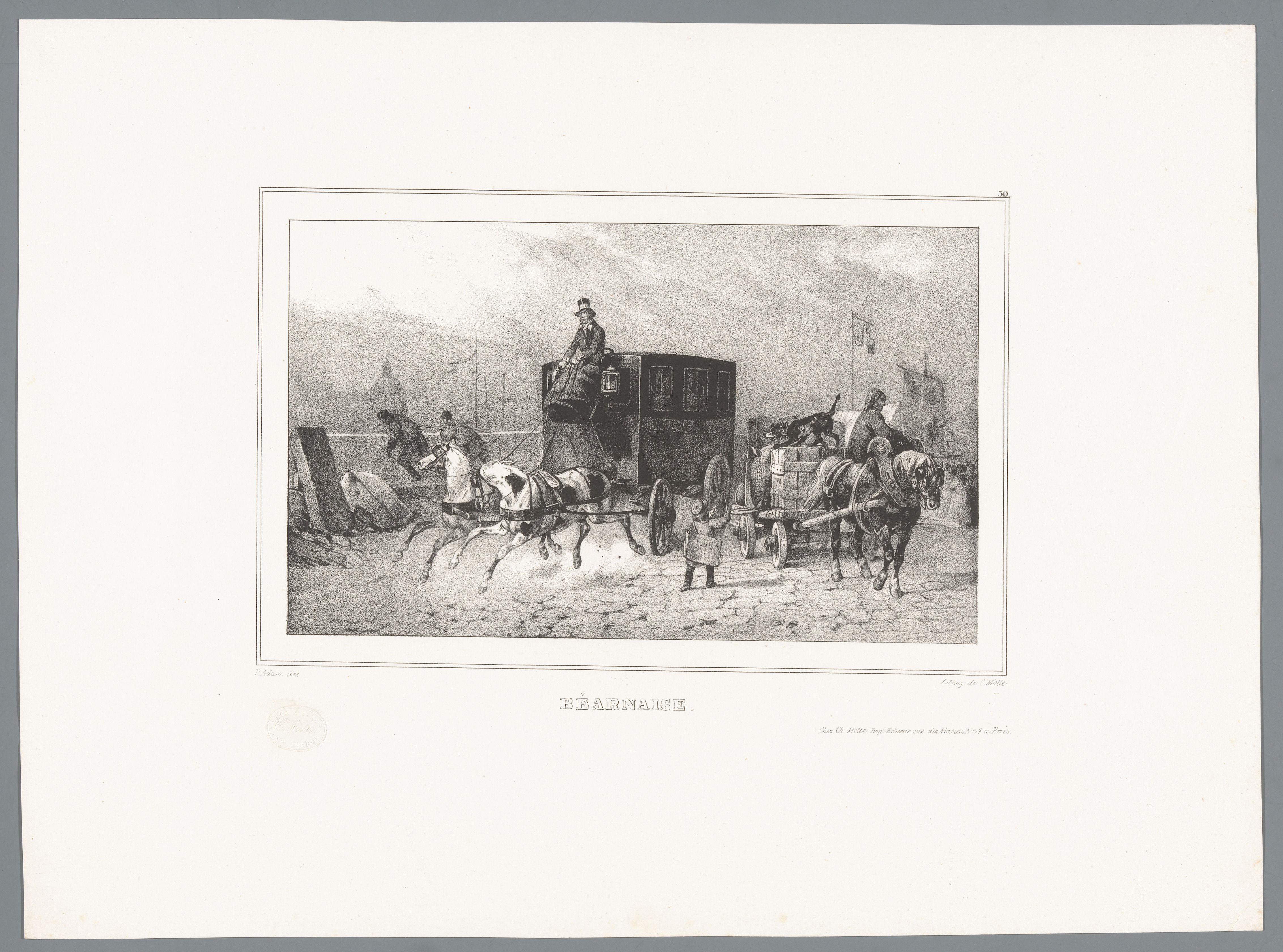 'Béarnaise'-omnibus onderweg