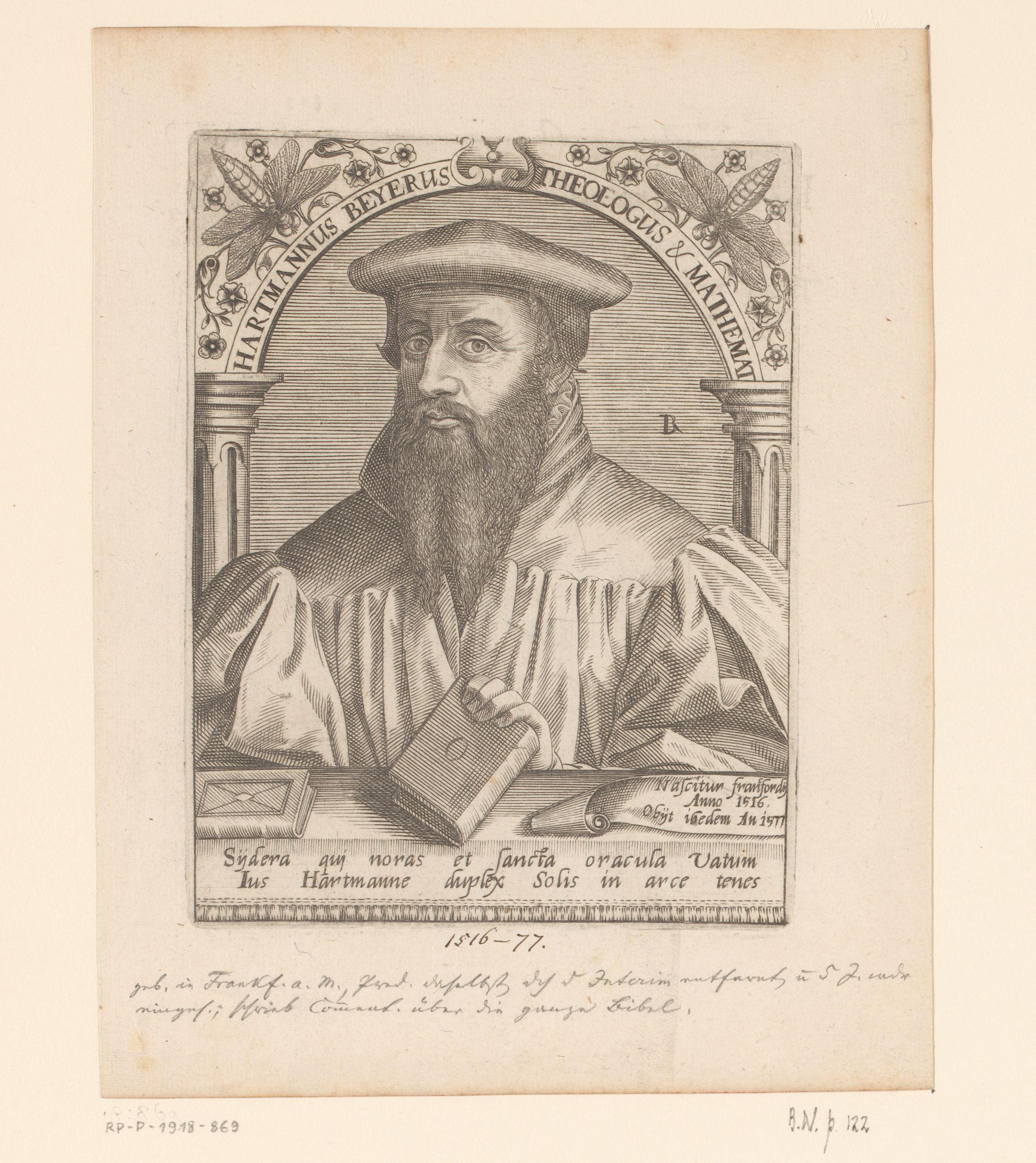 Portret van Hartmann Beyer