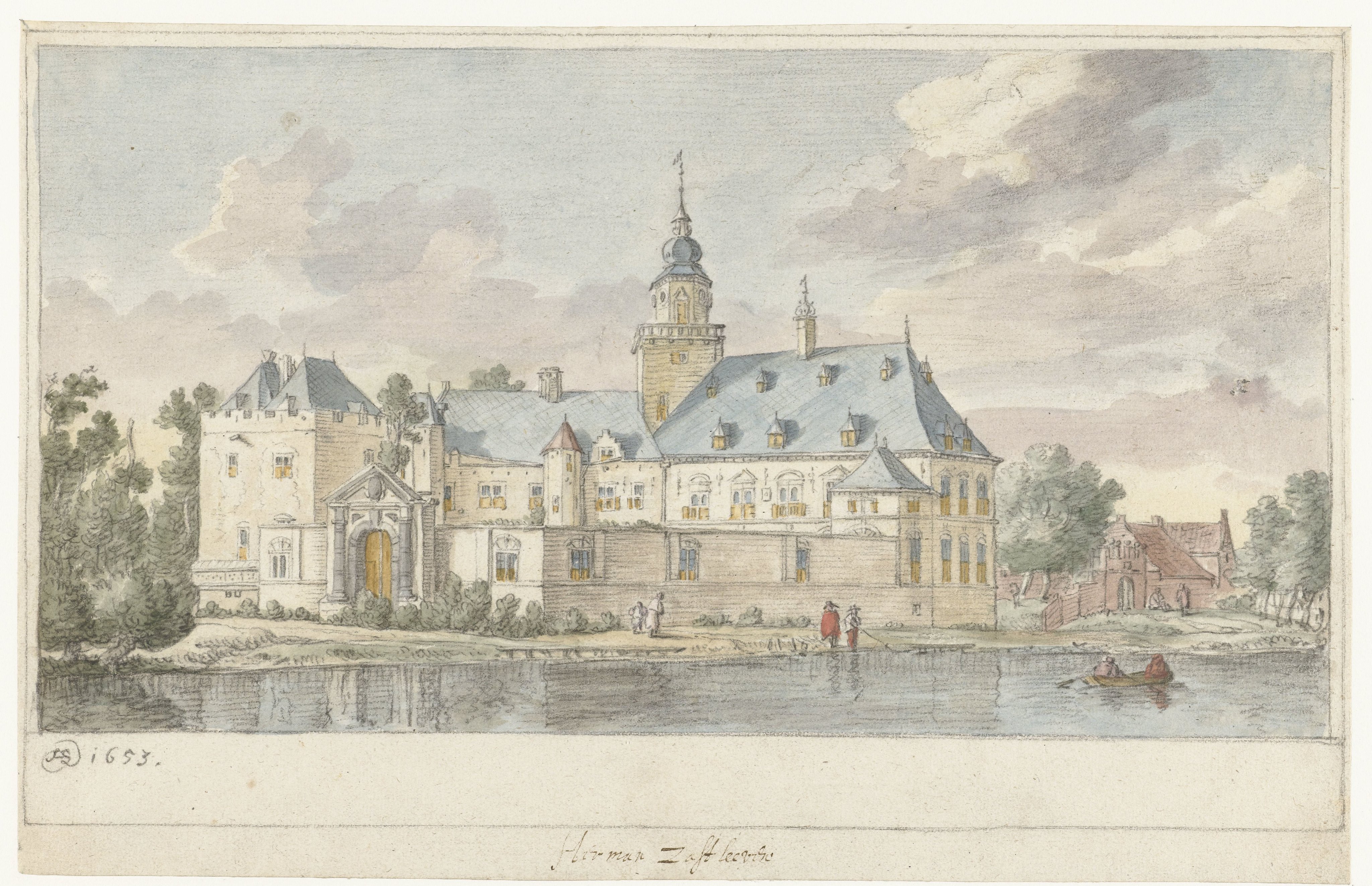 Gezicht op kasteel Nijenrode