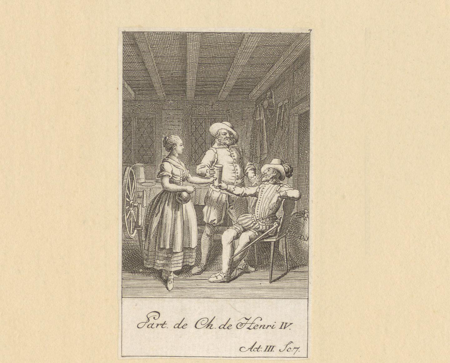 Hendrik IV, Catau en Michau drinken cider