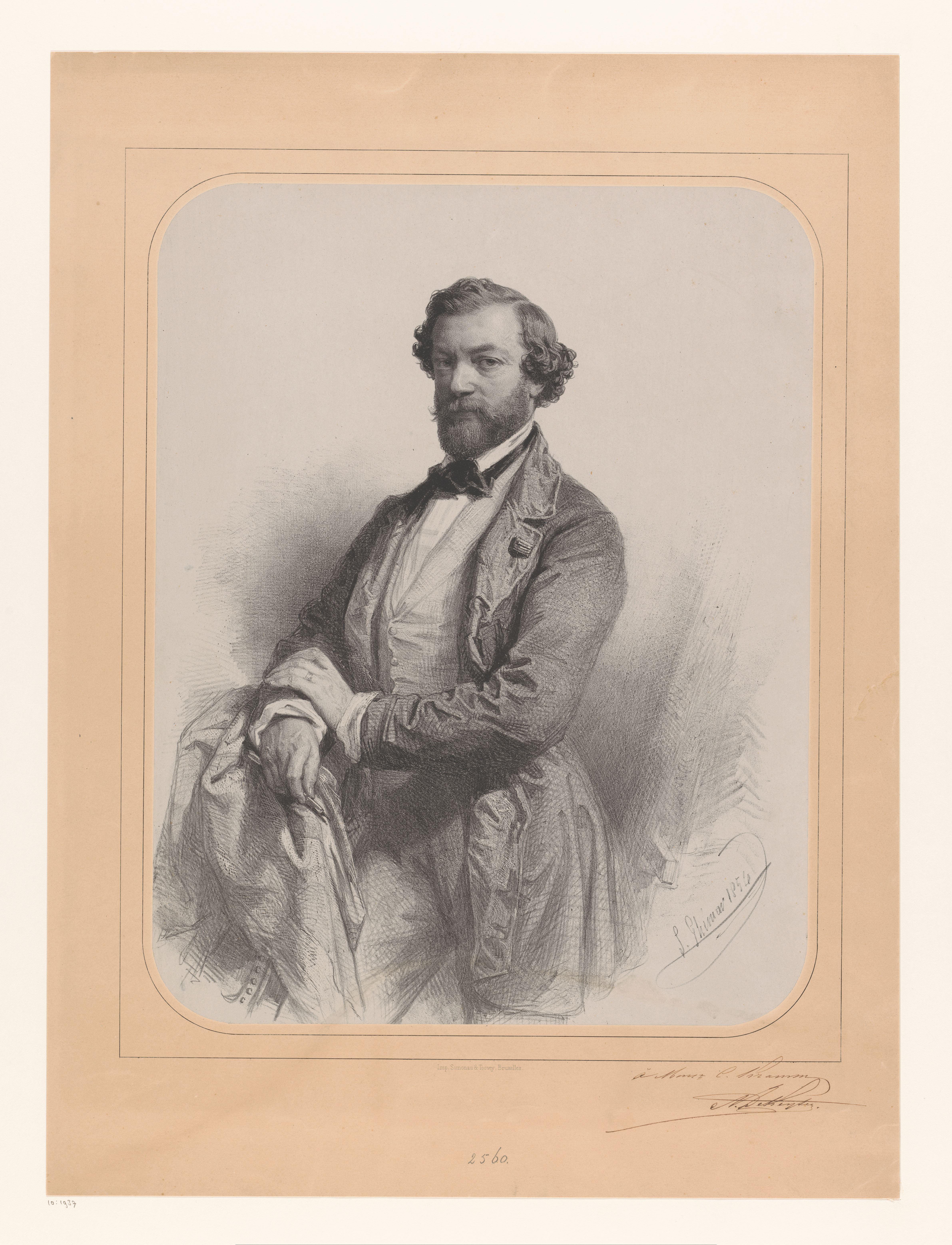 Portret van een man, mogelijk Joseph-Laurens Dijckmans