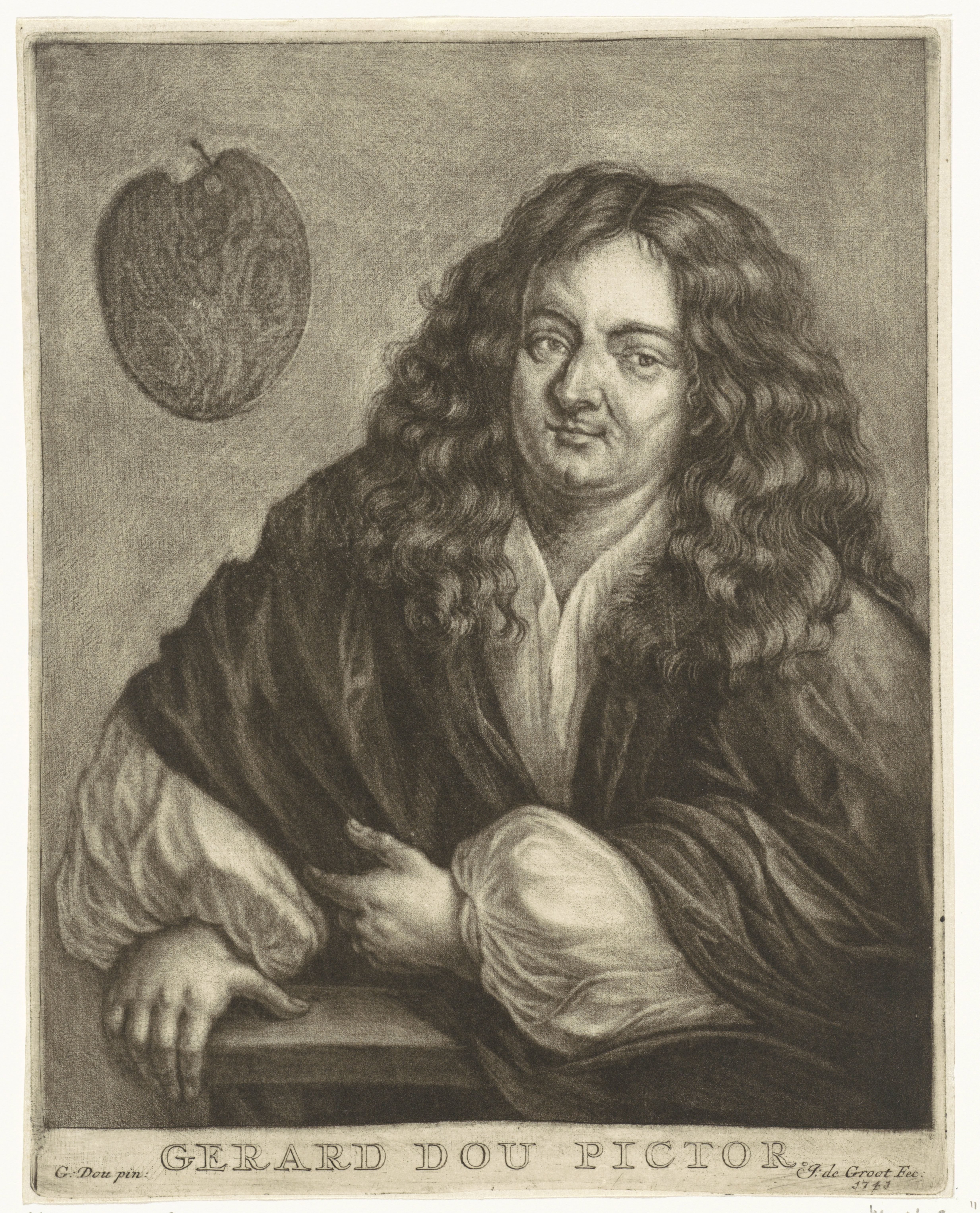 Zelfportret van Gerard Dou