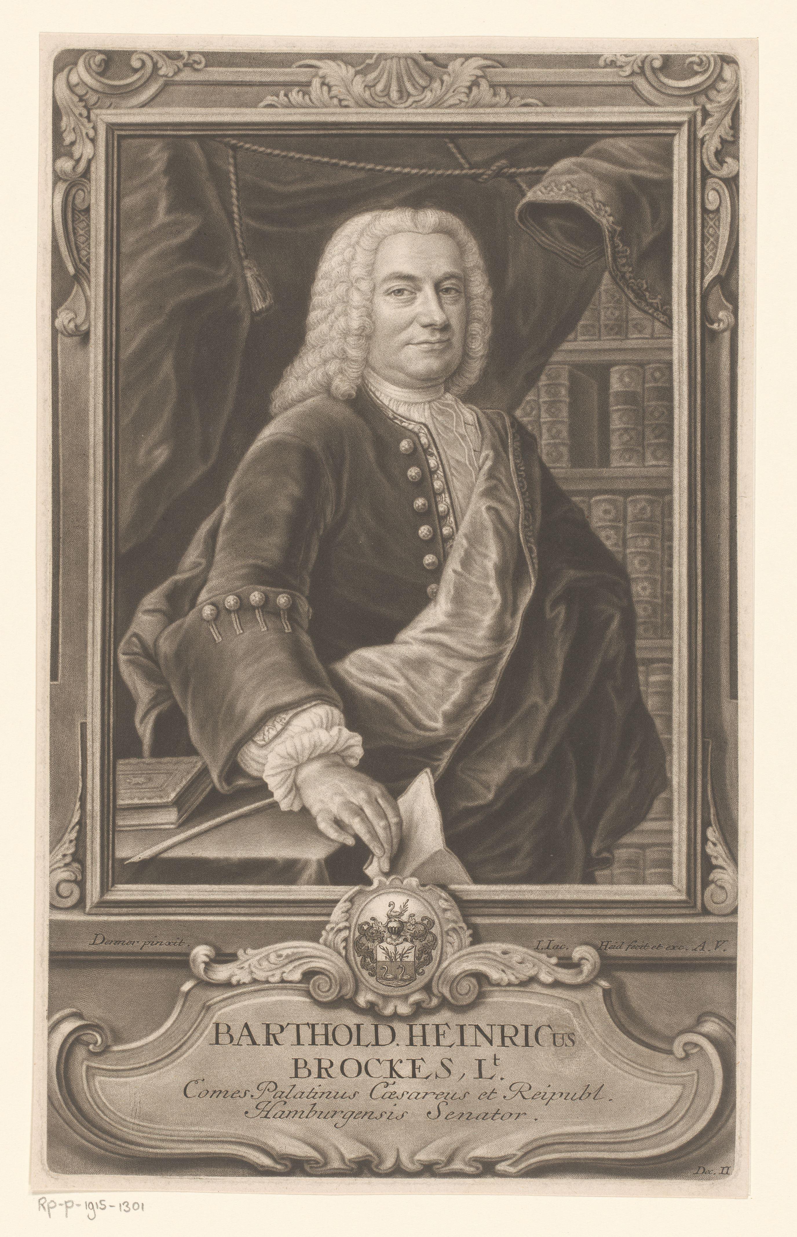 Portret van Barthold Hinrich Brockes