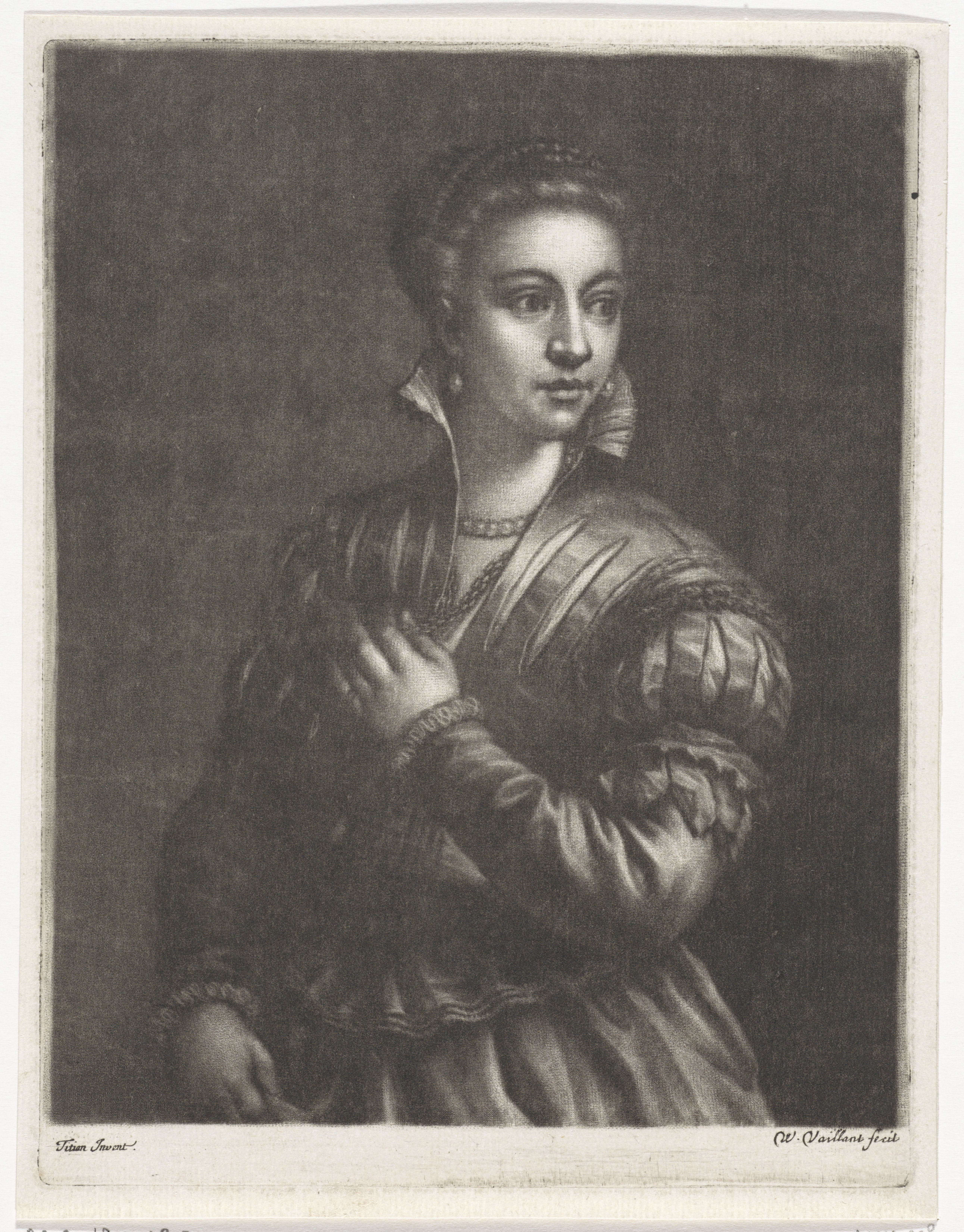 Vrouw in Venetiaanse kleding