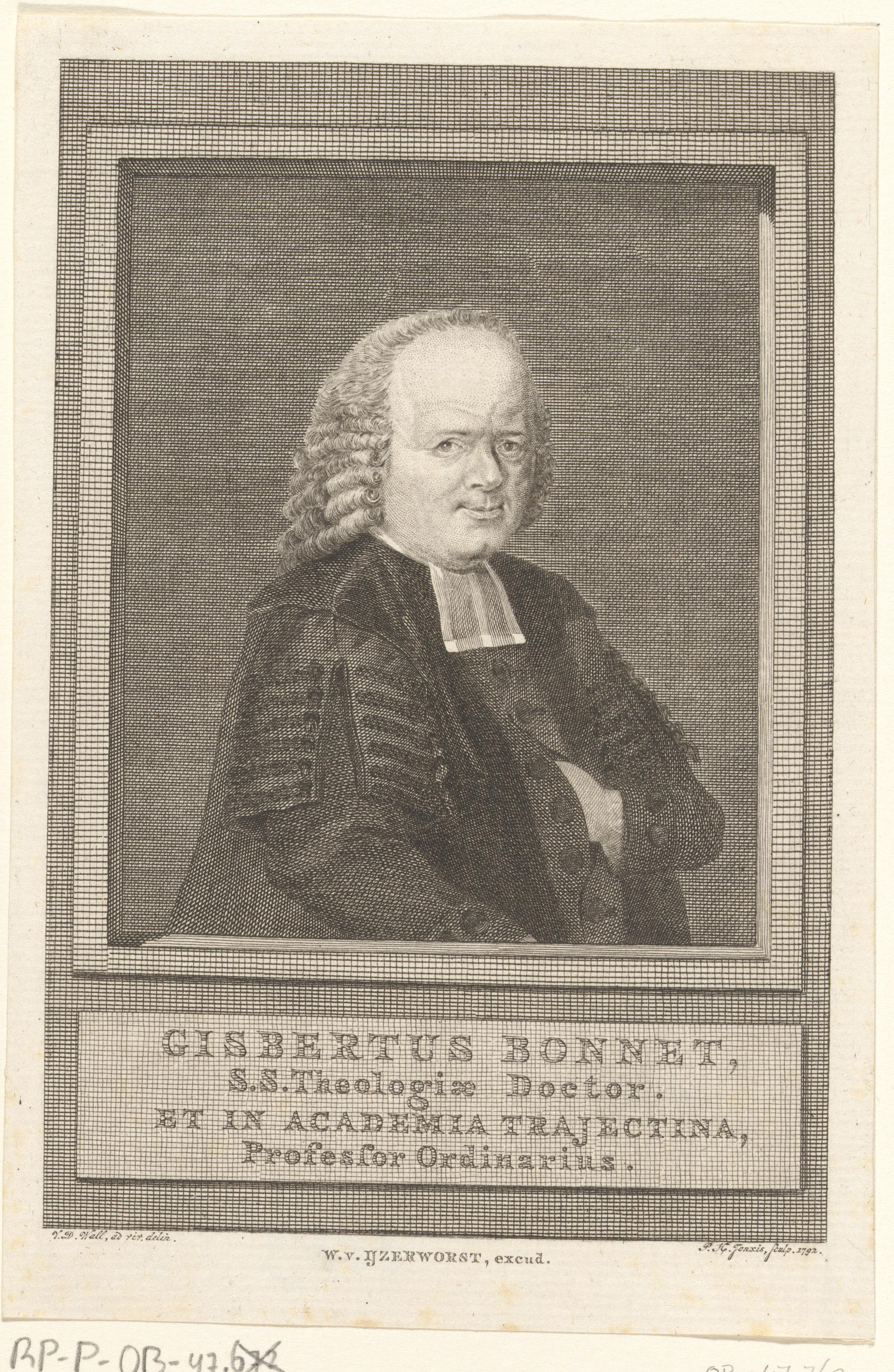 Portret van Gisbertus Bonnet